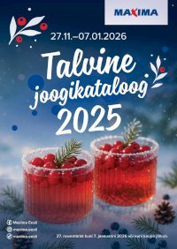 Maxima kliendileht - Joogikataloog (27.11.2025 - 7.01.2026)