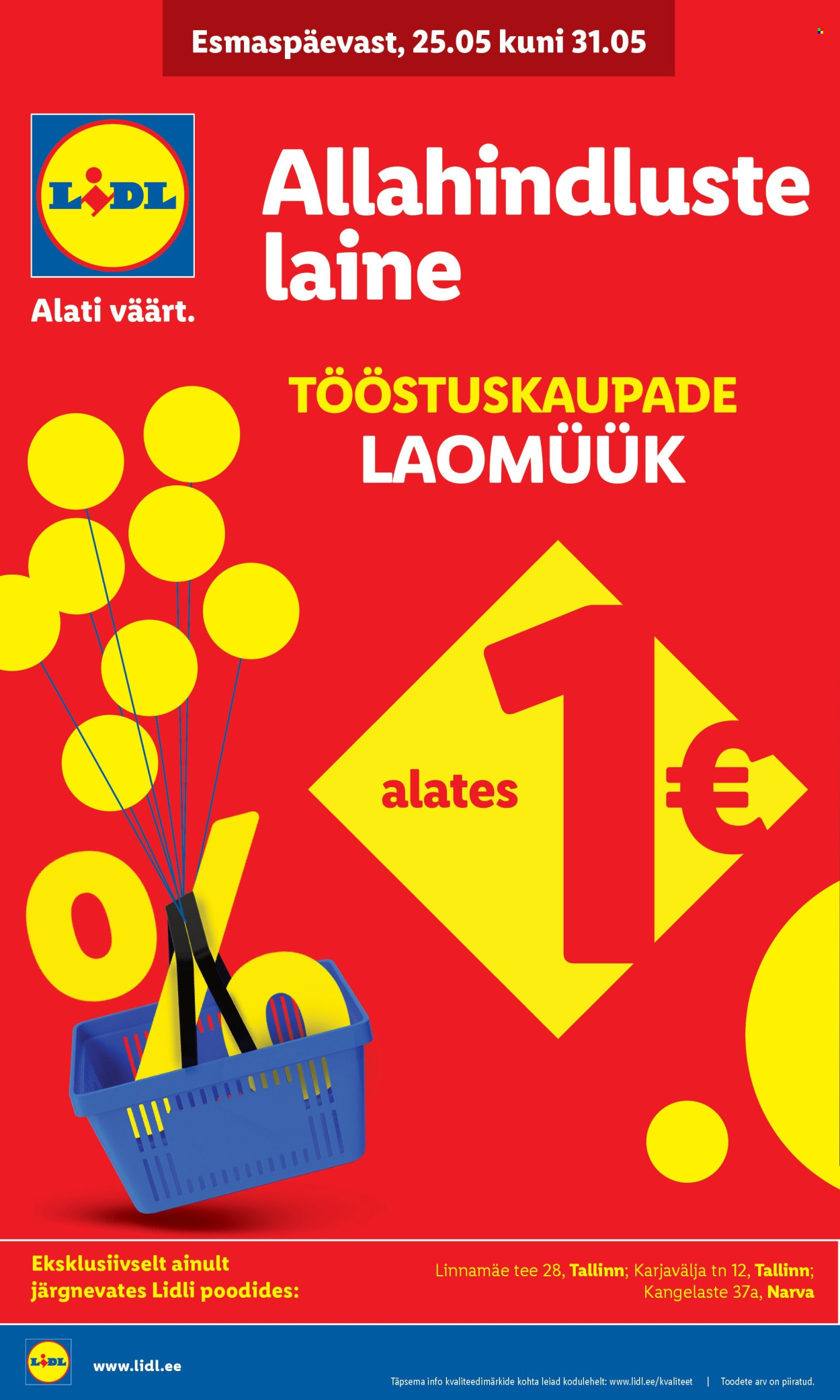 Lidl kliendileht - Tööstuskaupade pakkumised (25.05 - 31.05.2026)