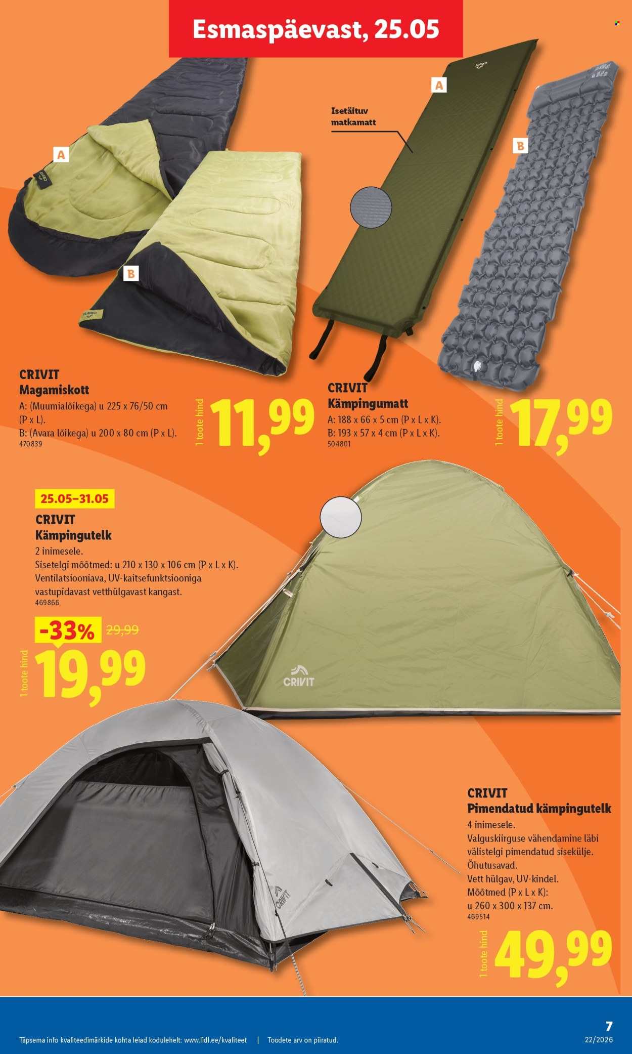 Lidl kliendileht - Tööstuskaupade pakkumised (25.05 - 31.05.2026)