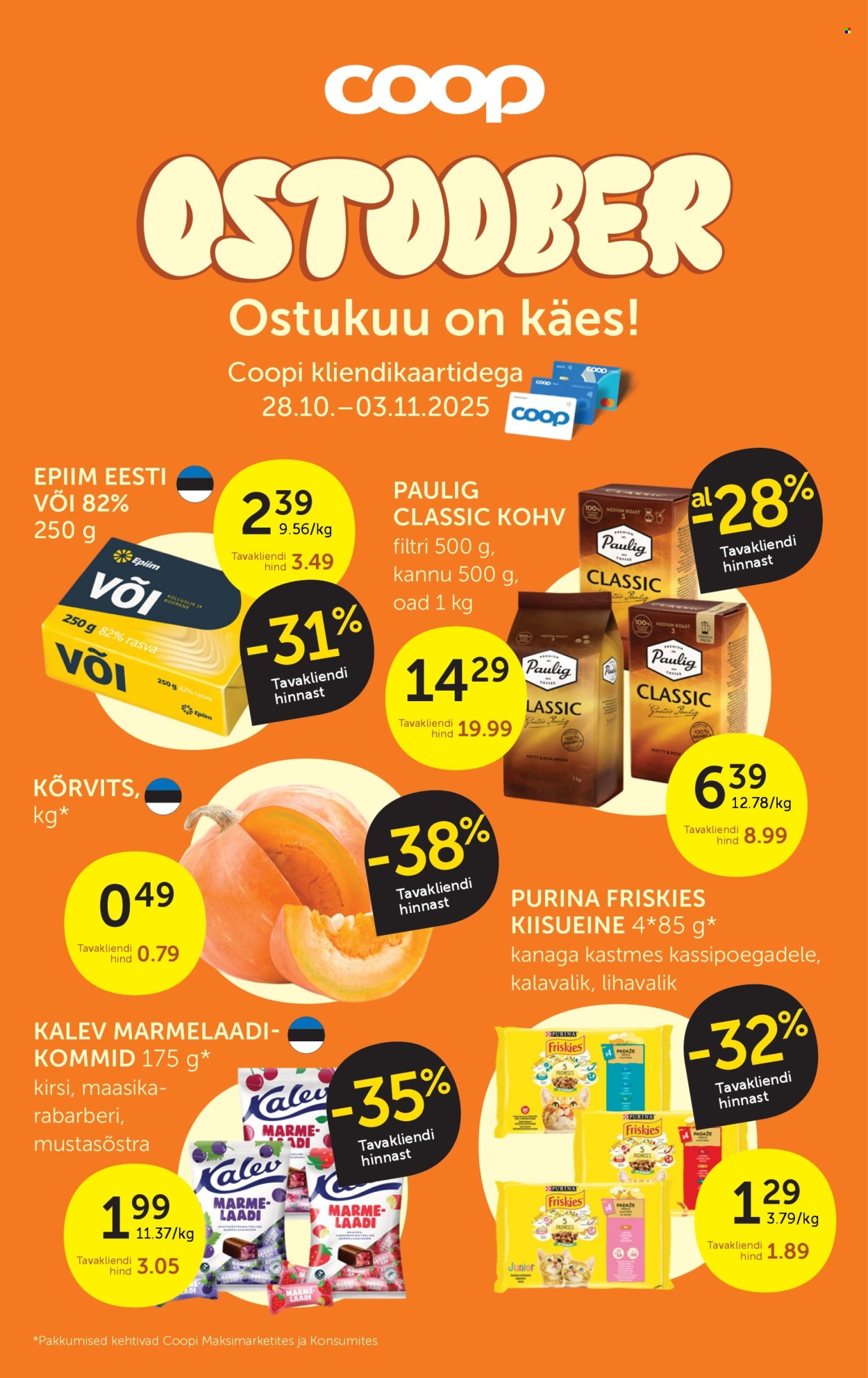 Coop kliendileht (28.10 - 3.11.2025)
