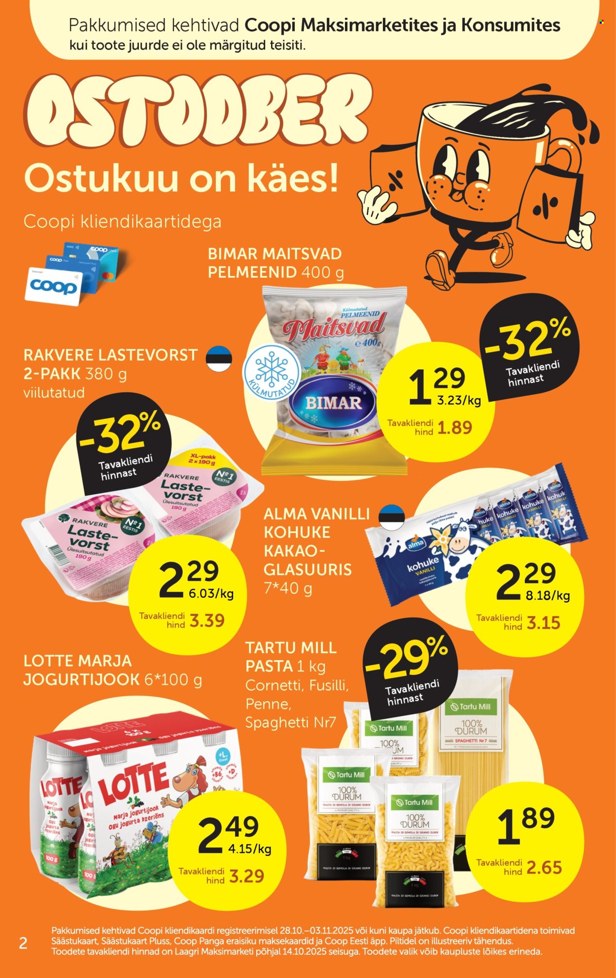 Coop kliendileht (28.10 - 3.11.2025)