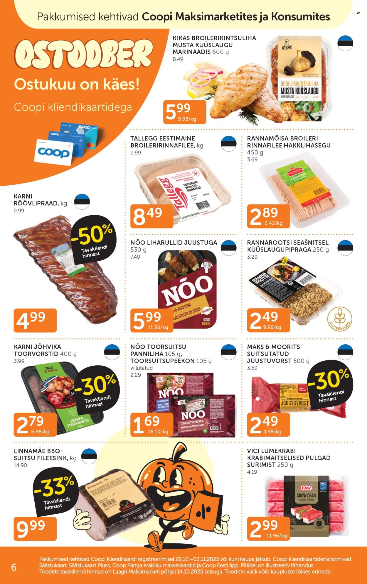Coop kliendileht (28.10 - 3.11.2025)