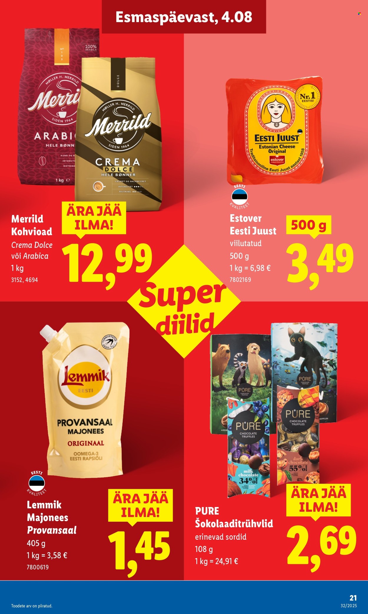Lidl kliendileht - Nädalalõpu pakkumised (7.08 - 10.08.2025)