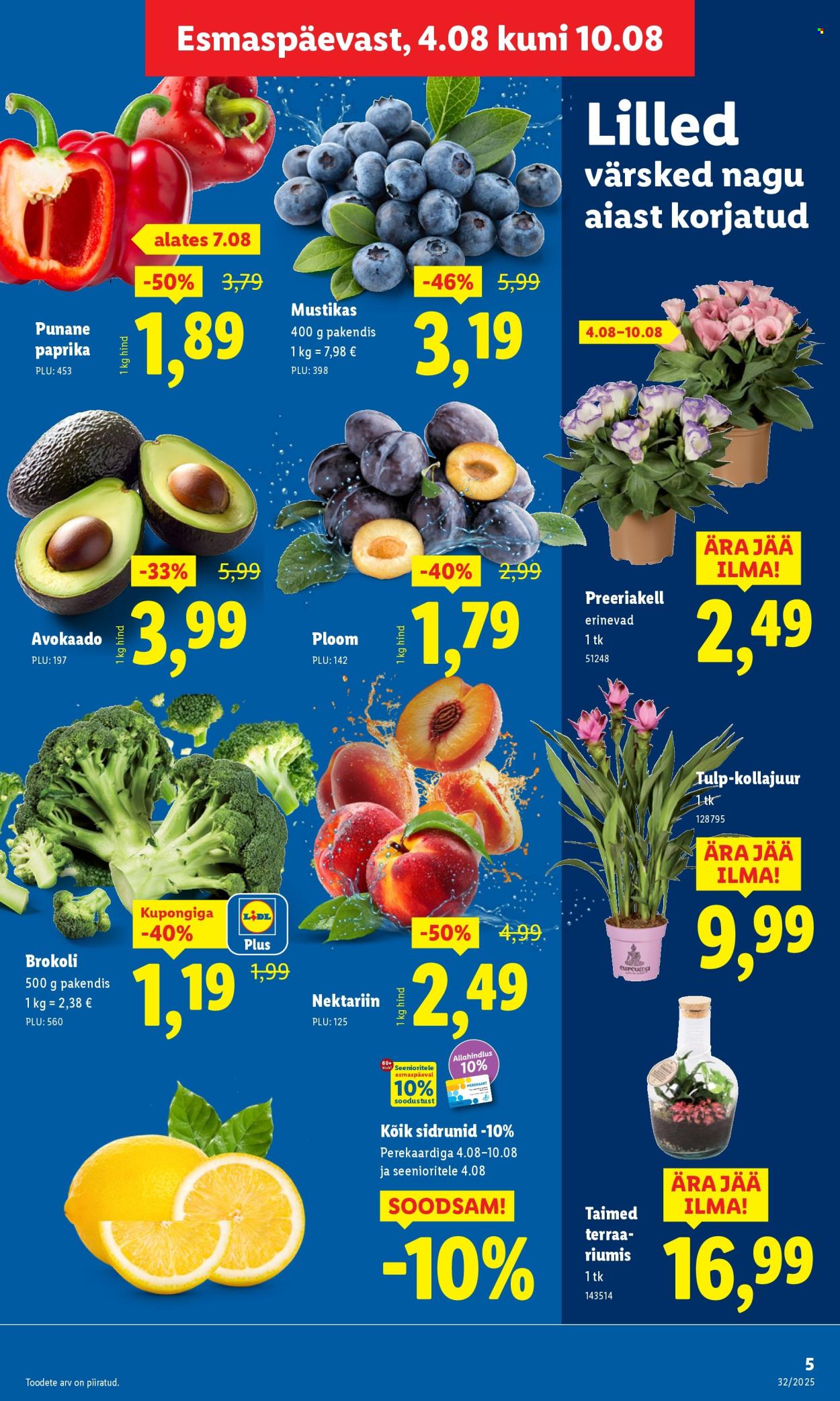 Lidl kliendileht - Nädalalõpu pakkumised (7.08 - 10.08.2025)