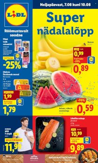 Lidl kliendileht - Nädalalõpu pakkumised (7.08 - 10.08.2025)