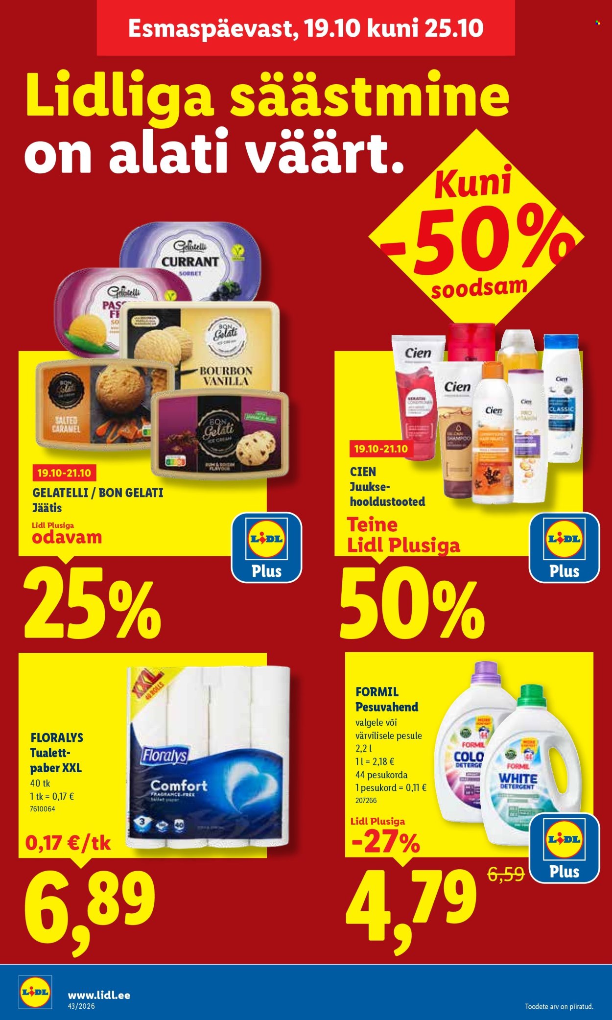 Lidl kliendileht (19.10 - 25.10.2026)