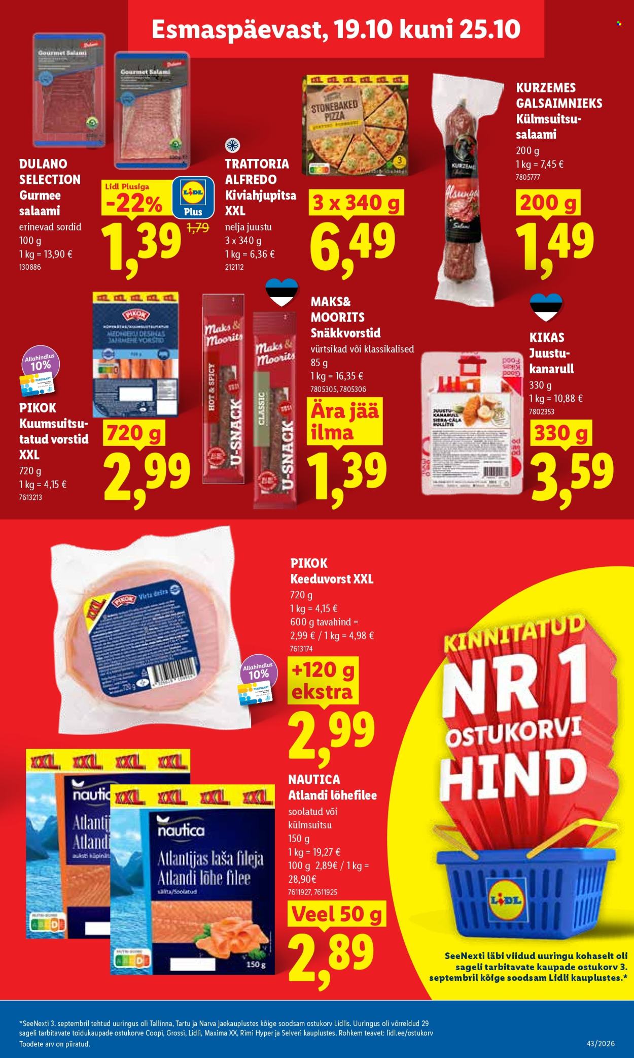 Lidl kliendileht (19.10 - 25.10.2026)