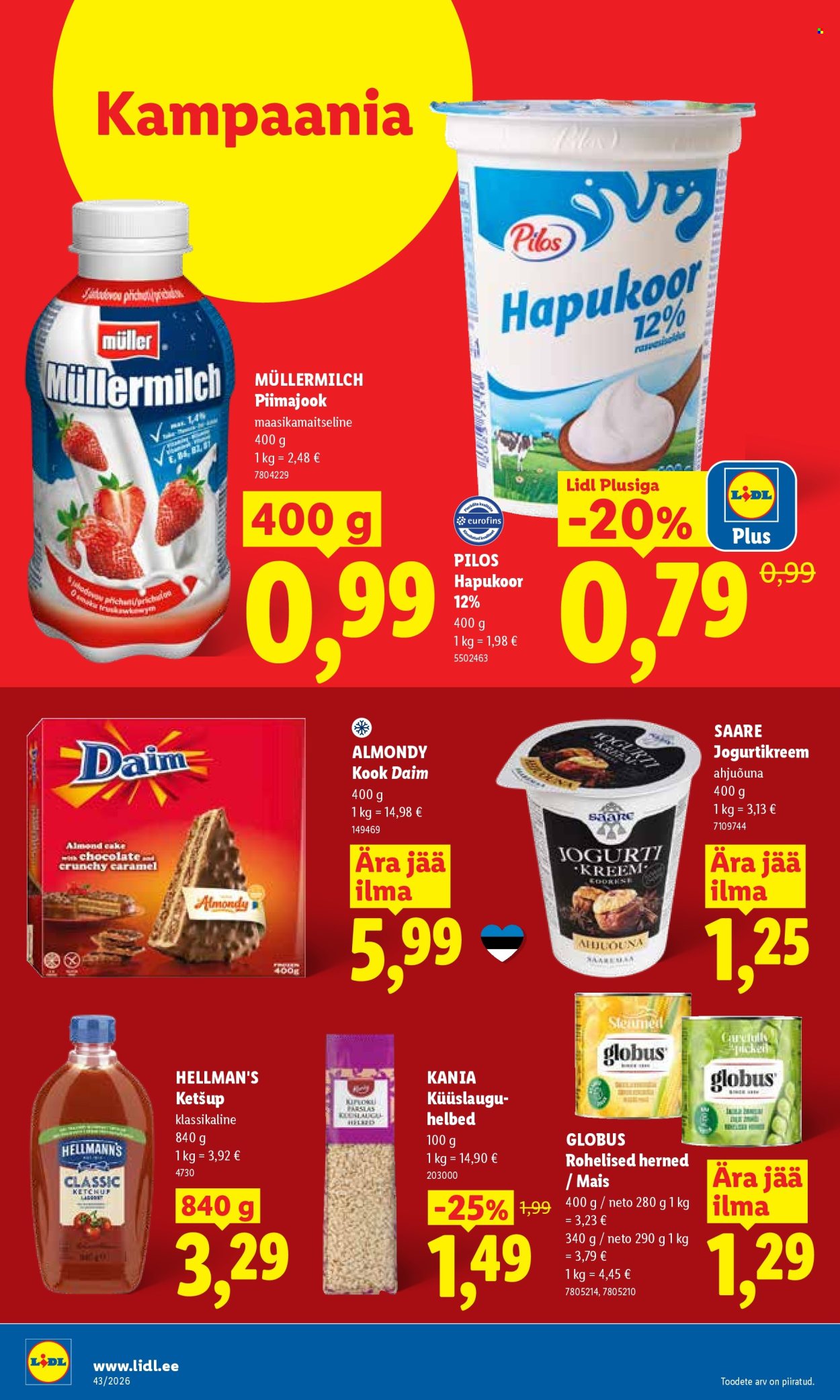 Lidl kliendileht (19.10 - 25.10.2026)