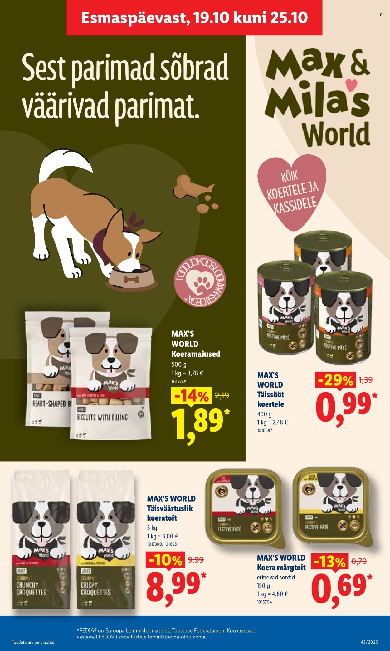 Lidl kliendileht (19.10 - 25.10.2026)
