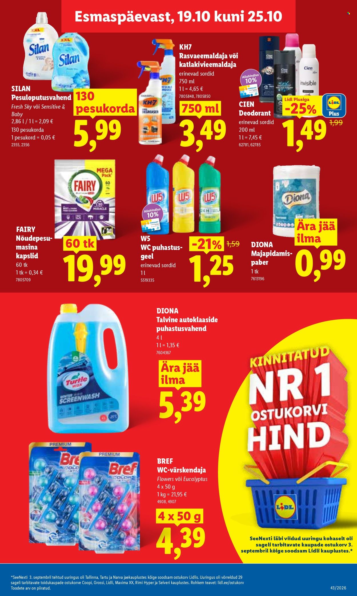 Lidl kliendileht (19.10 - 25.10.2026)
