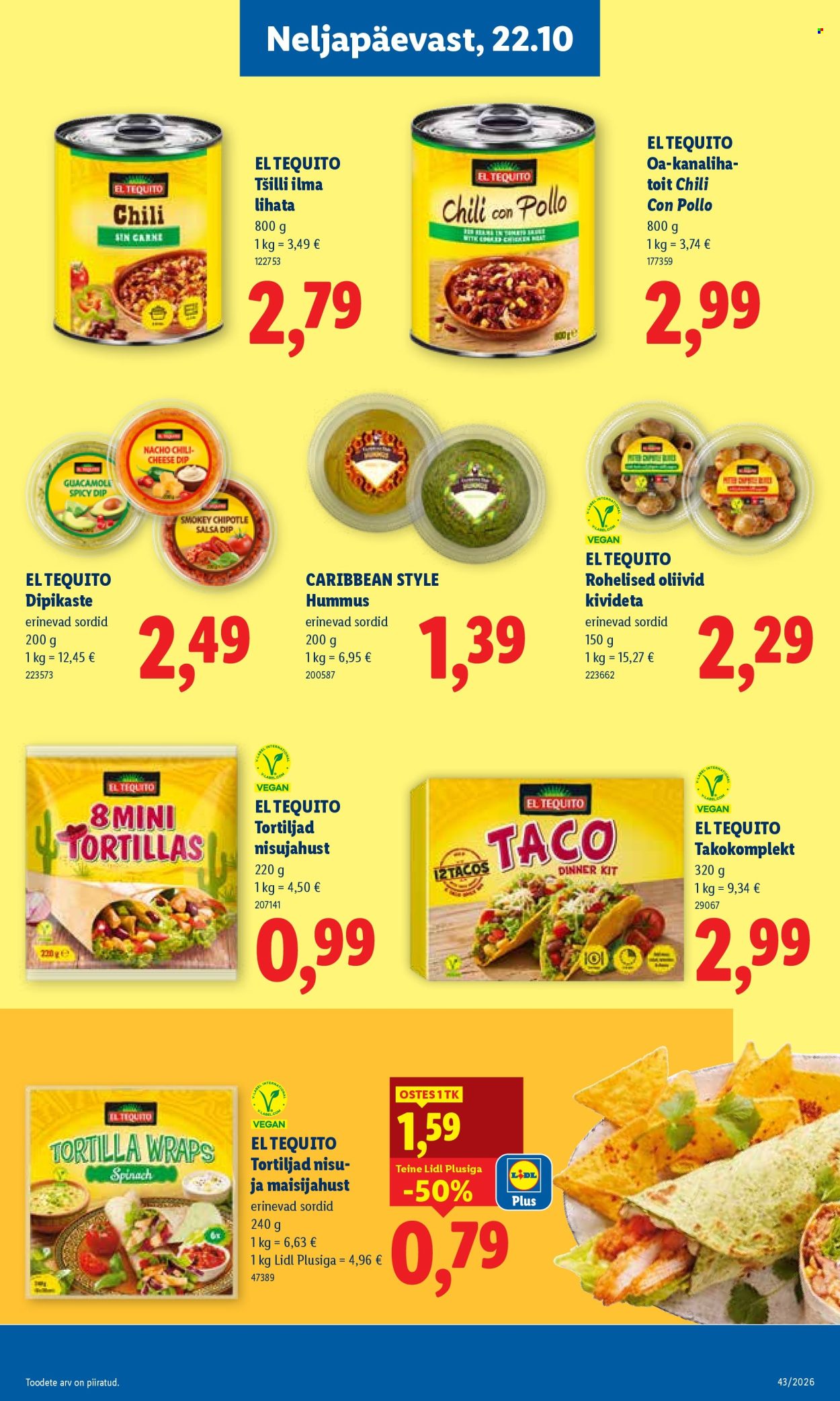 Lidl kliendileht (19.10 - 25.10.2026)