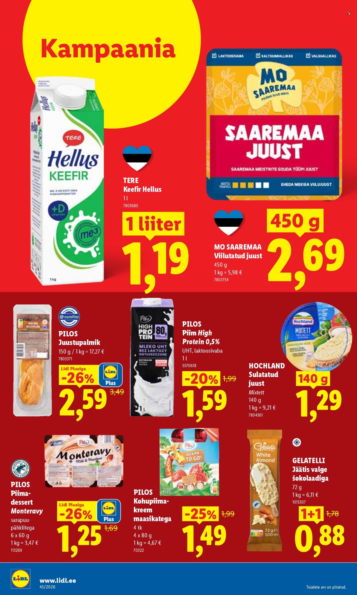 Lidl kliendileht (19.10 - 25.10.2026)