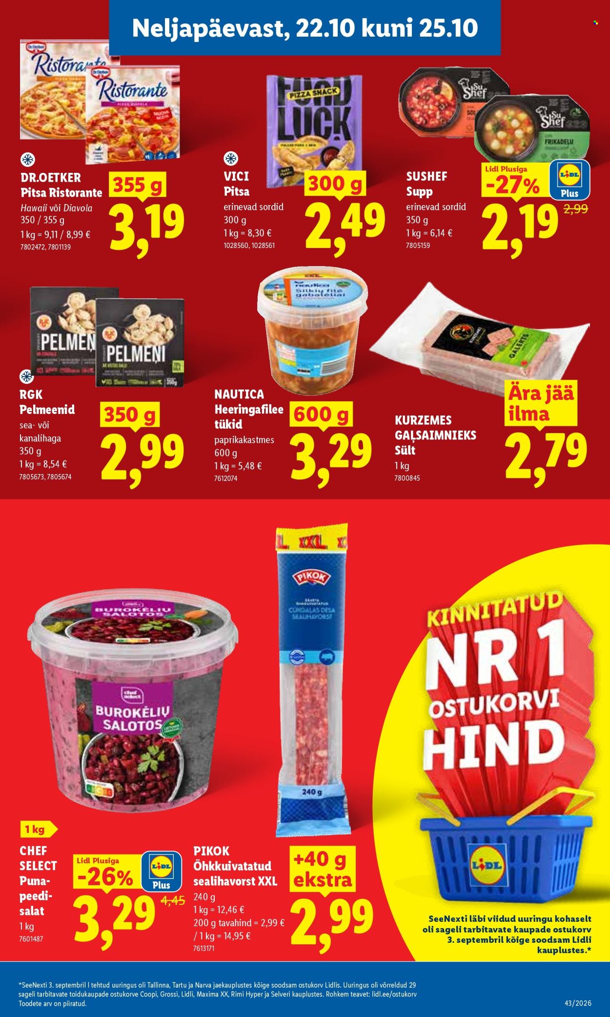Lidl kliendileht (19.10 - 25.10.2026)