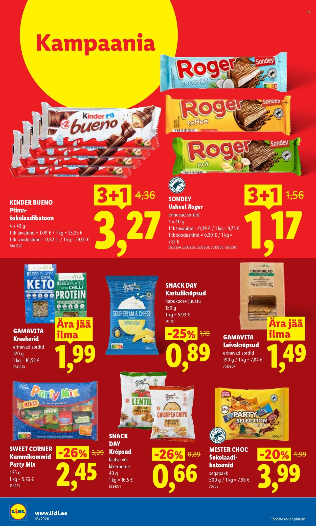 Lidl kliendileht (19.10 - 25.10.2026)