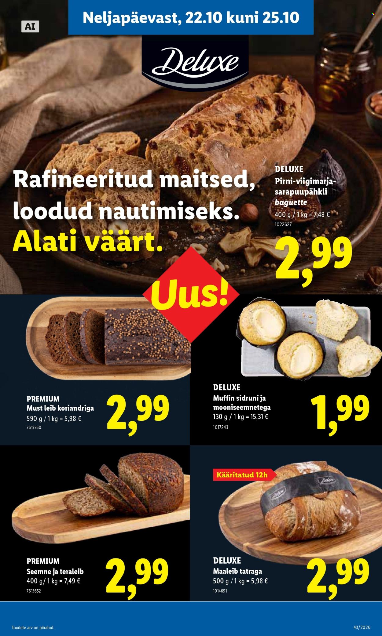 Lidl kliendileht (19.10 - 25.10.2026)
