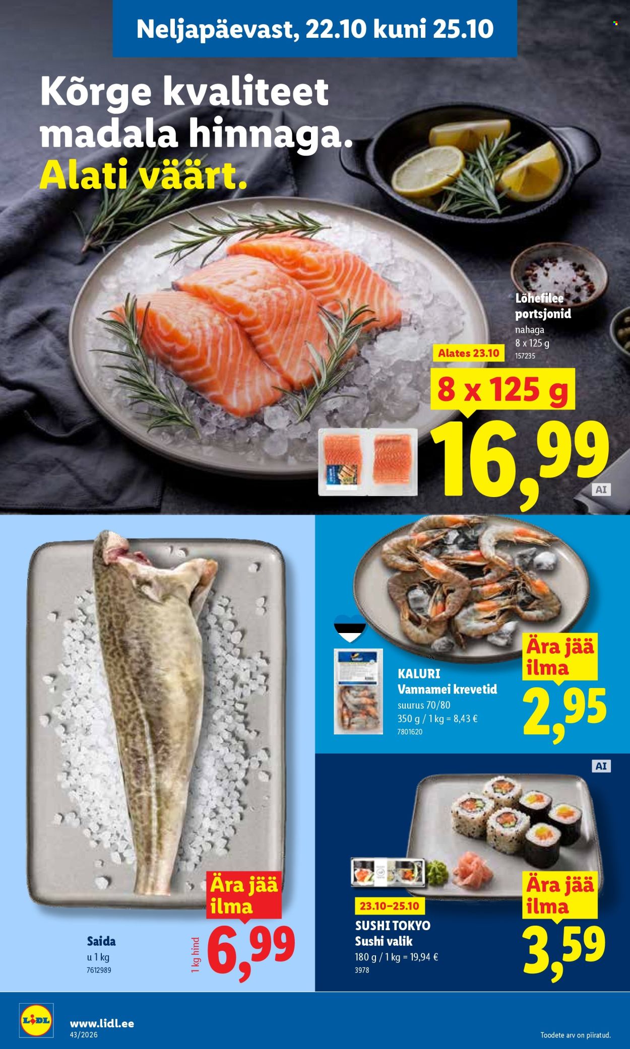 Lidl kliendileht (19.10 - 25.10.2026)