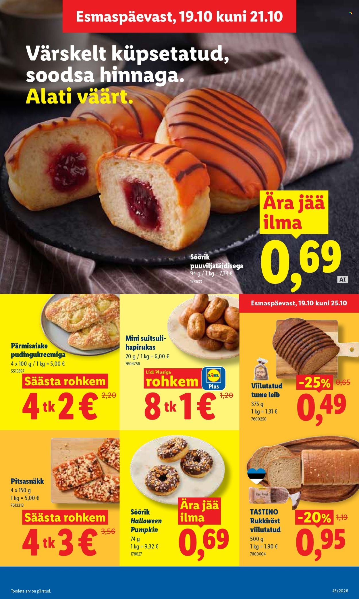 Lidl kliendileht (19.10 - 25.10.2026)