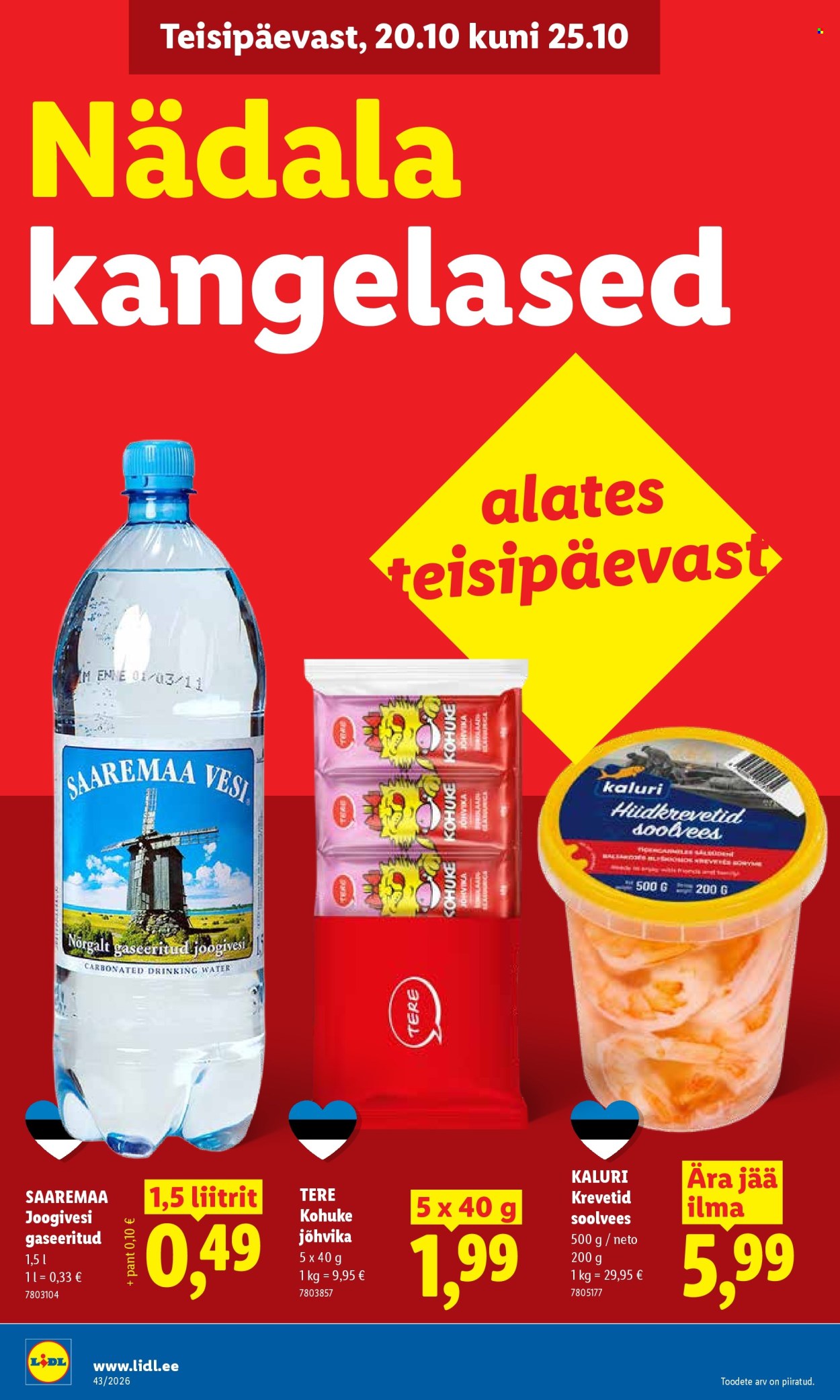 Lidl kliendileht (19.10 - 25.10.2026)