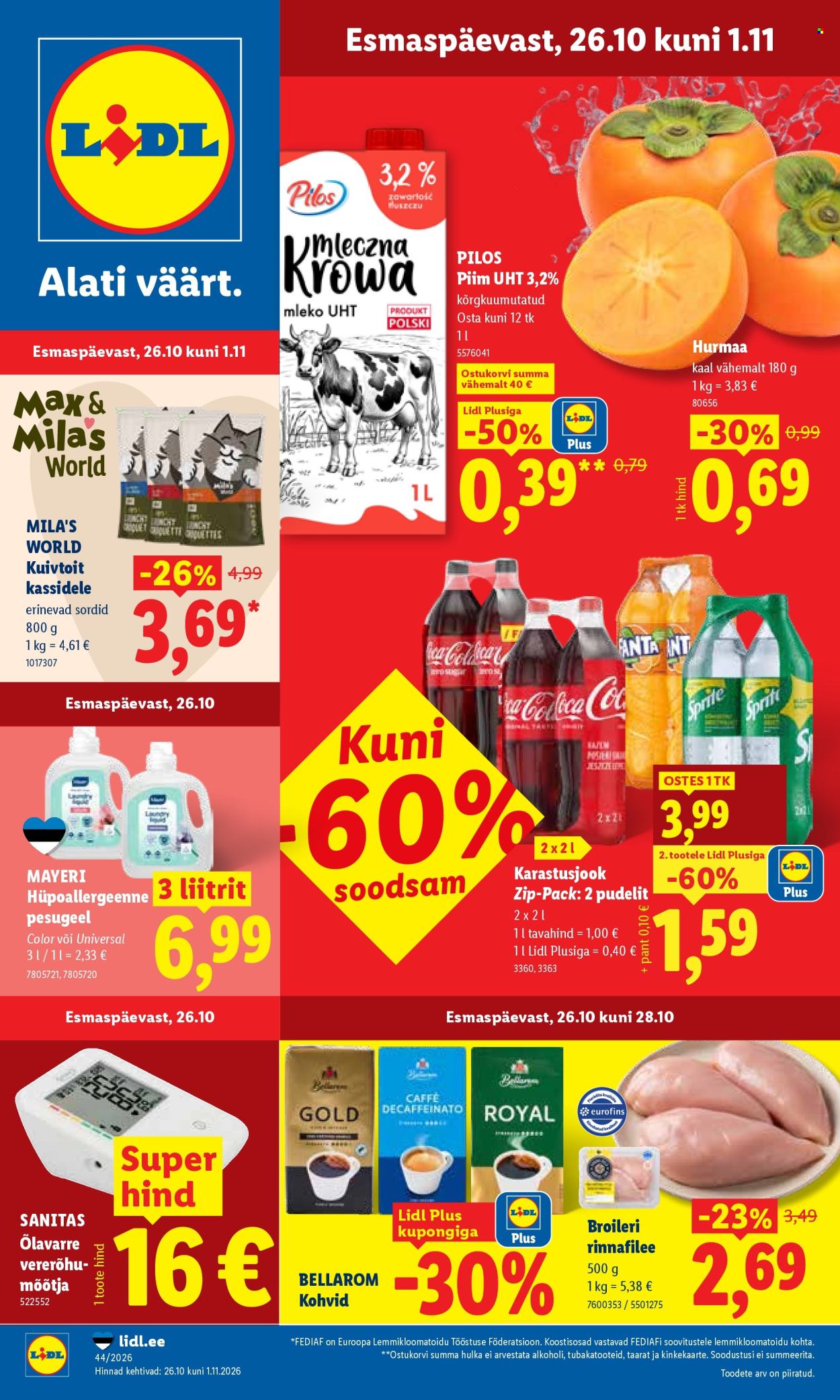Lidl kliendileht (26.10 - 1.11.2026)