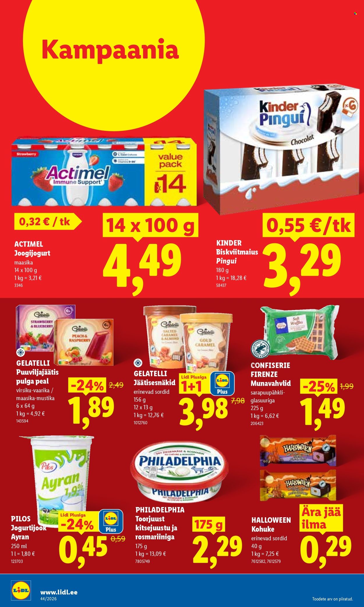 Lidl kliendileht (26.10 - 1.11.2026)