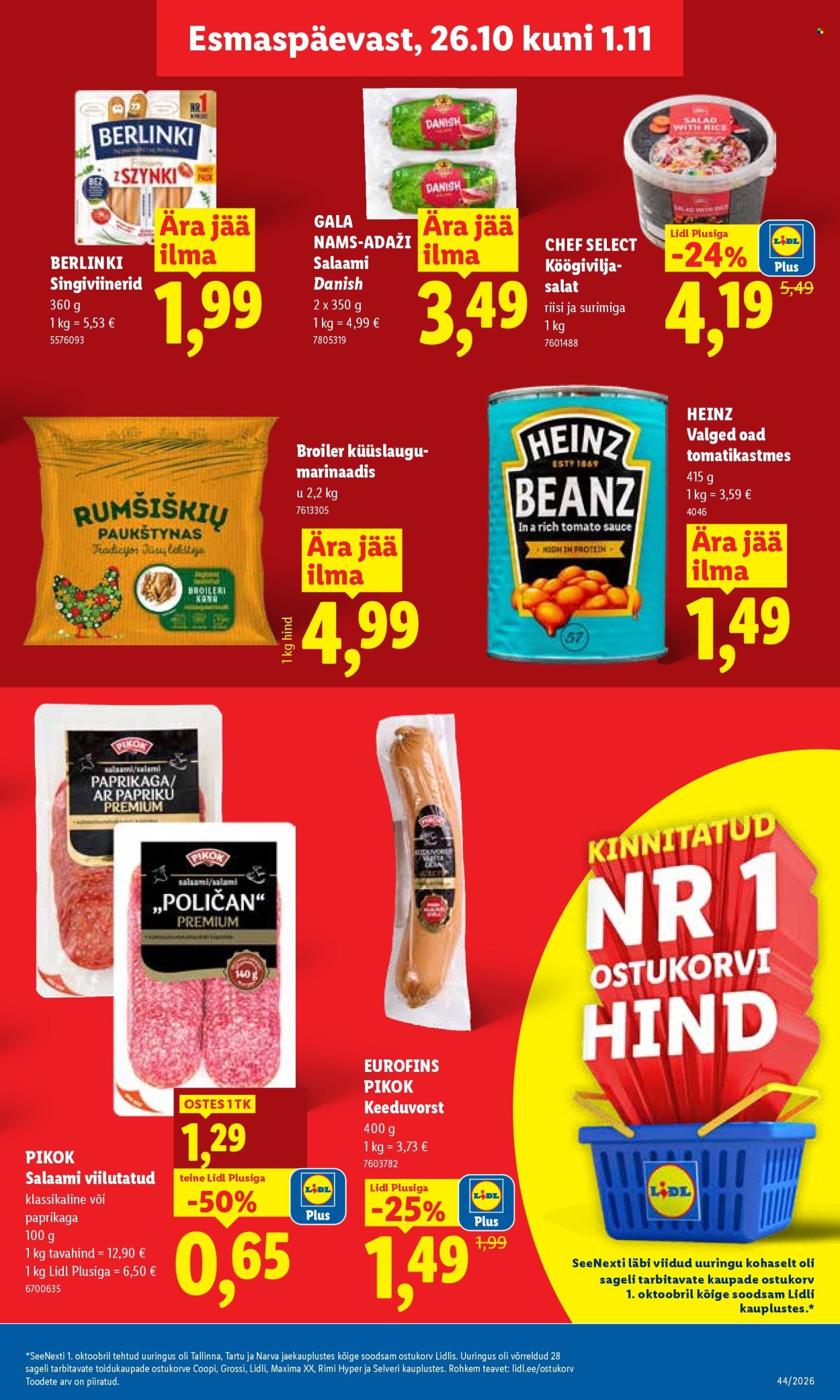 Lidl kliendileht (26.10 - 1.11.2026)