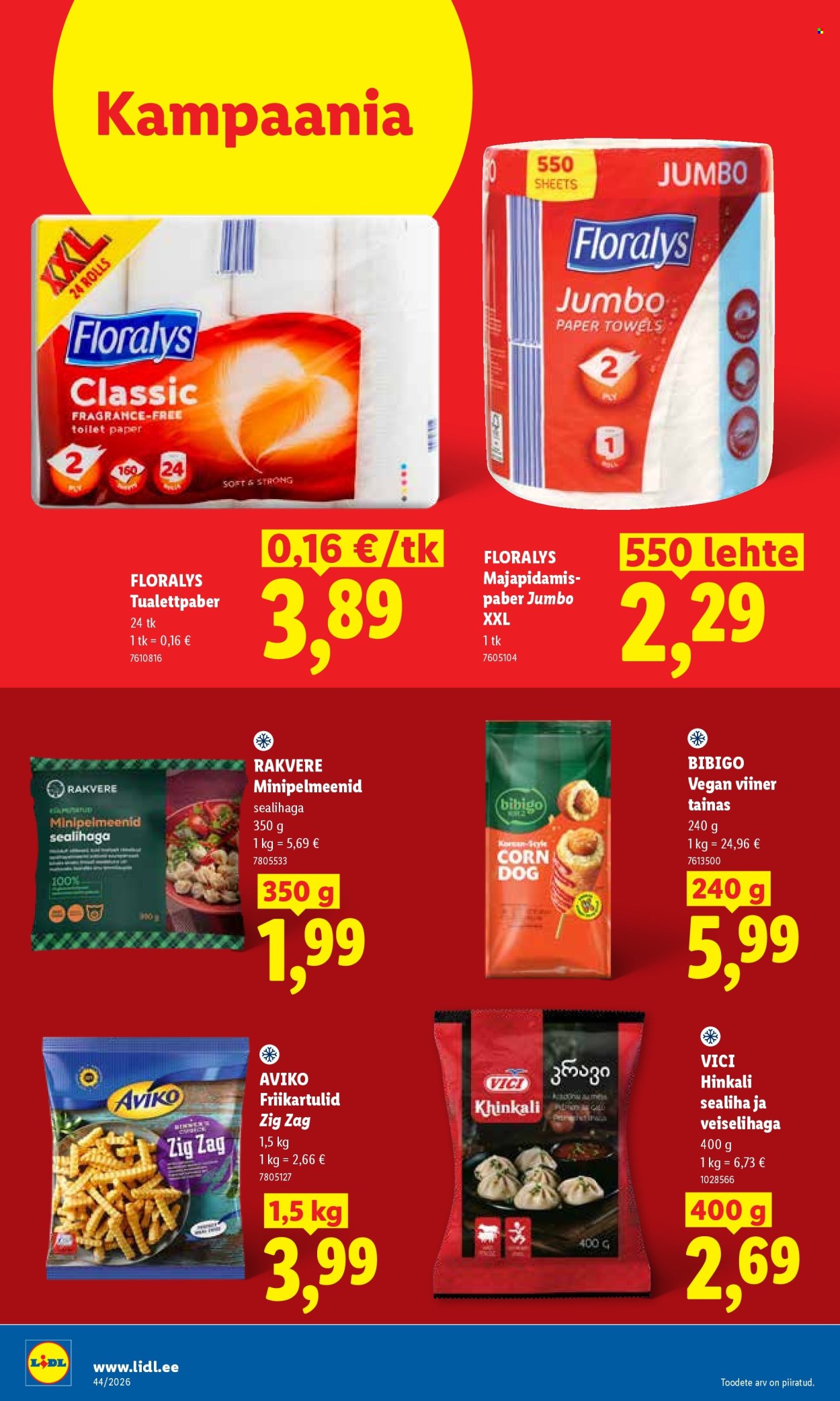 Lidl kliendileht (26.10 - 1.11.2026)