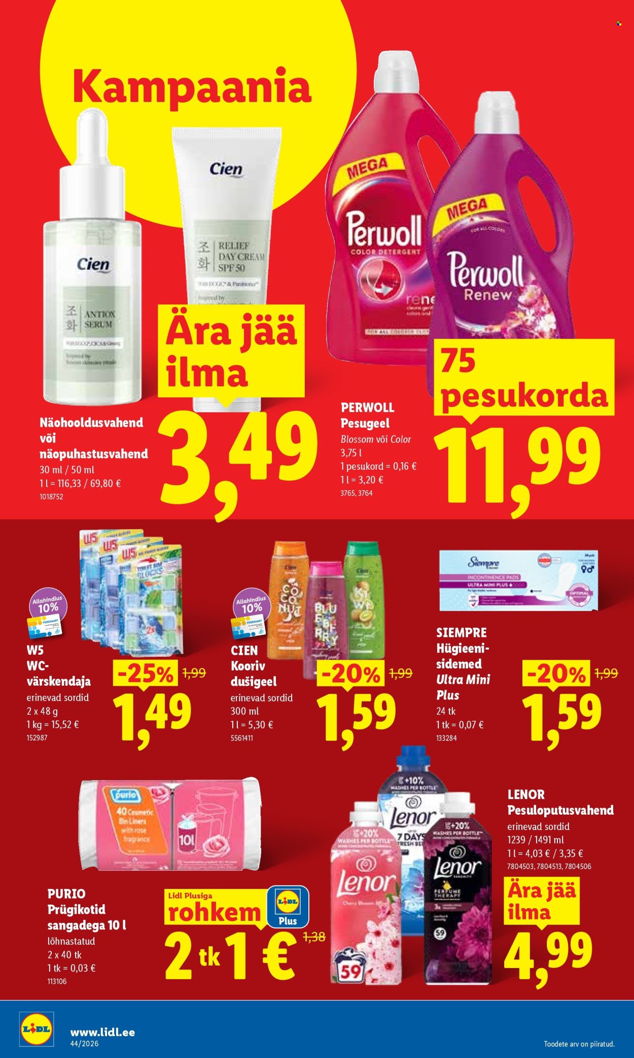 Lidl kliendileht (26.10 - 1.11.2026)