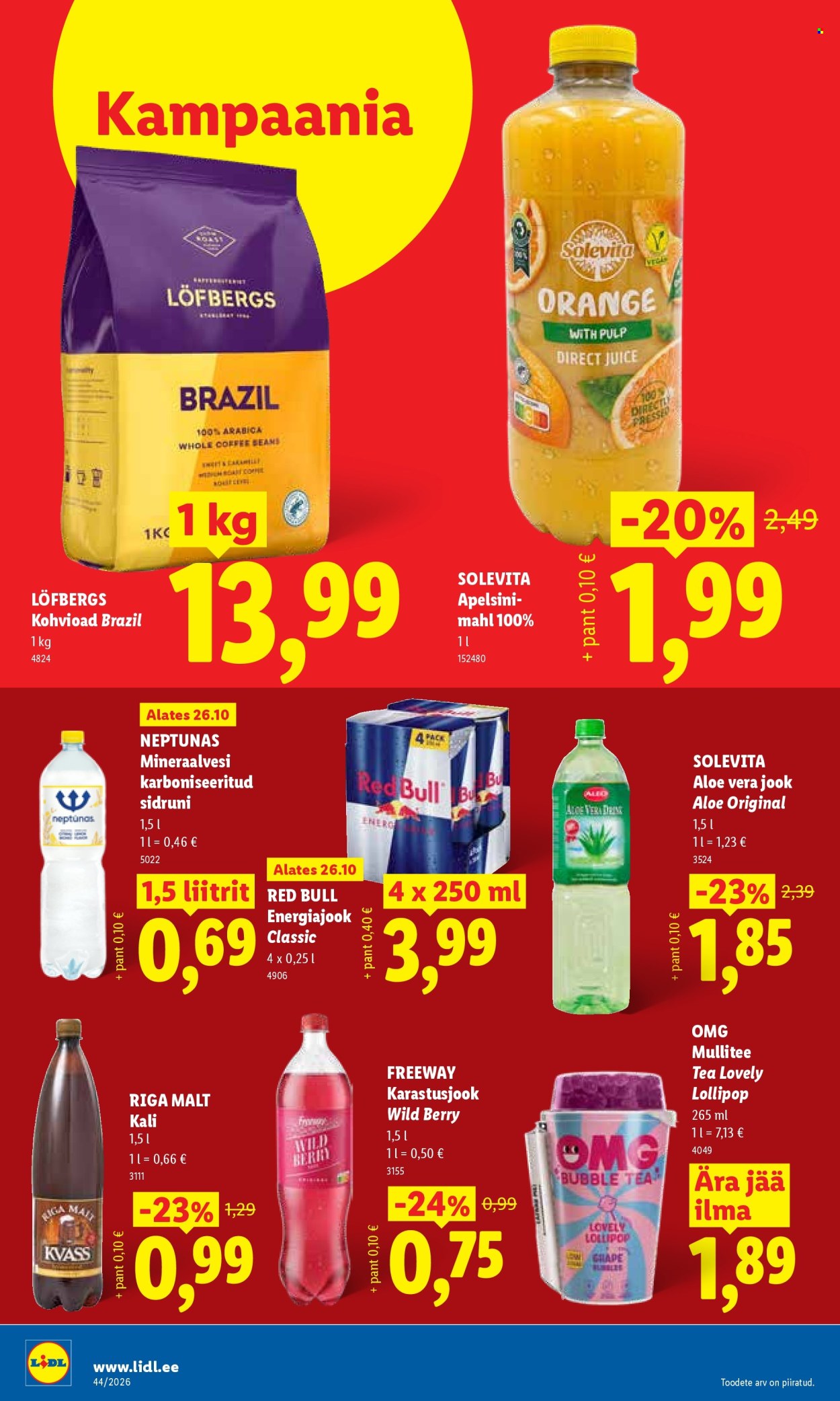 Lidl kliendileht (26.10 - 1.11.2026)