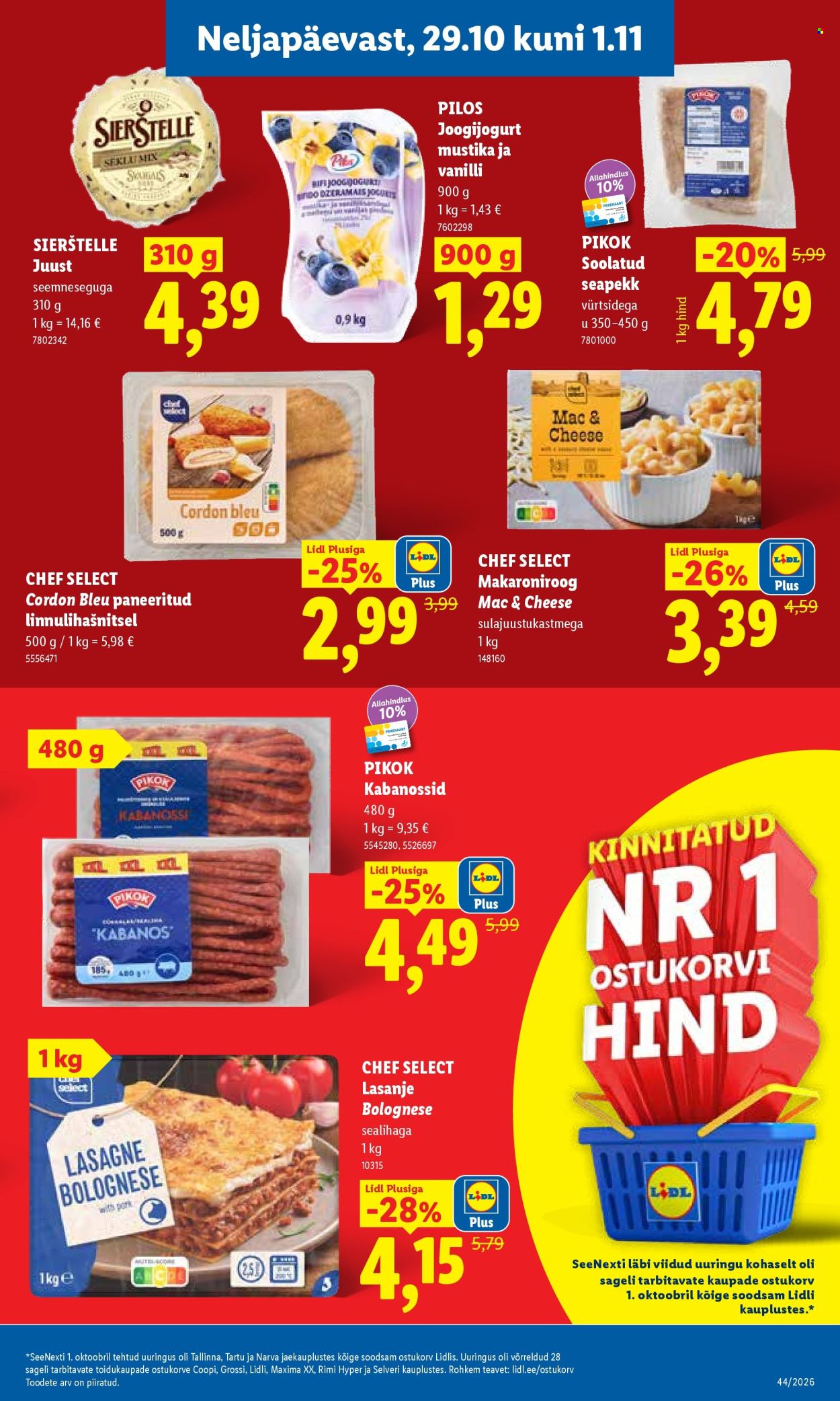 Lidl kliendileht (26.10 - 1.11.2026)