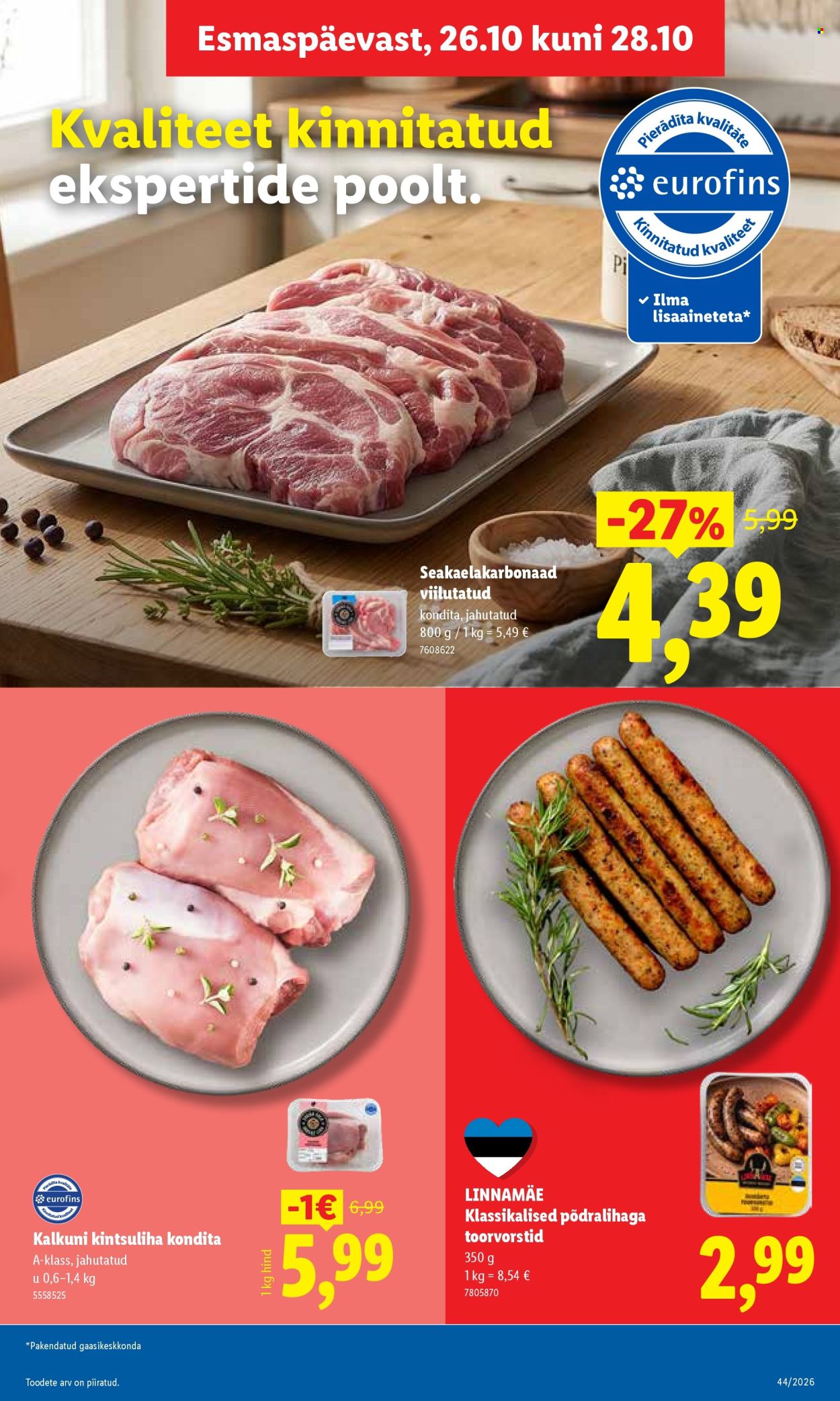 Lidl kliendileht (26.10 - 1.11.2026)