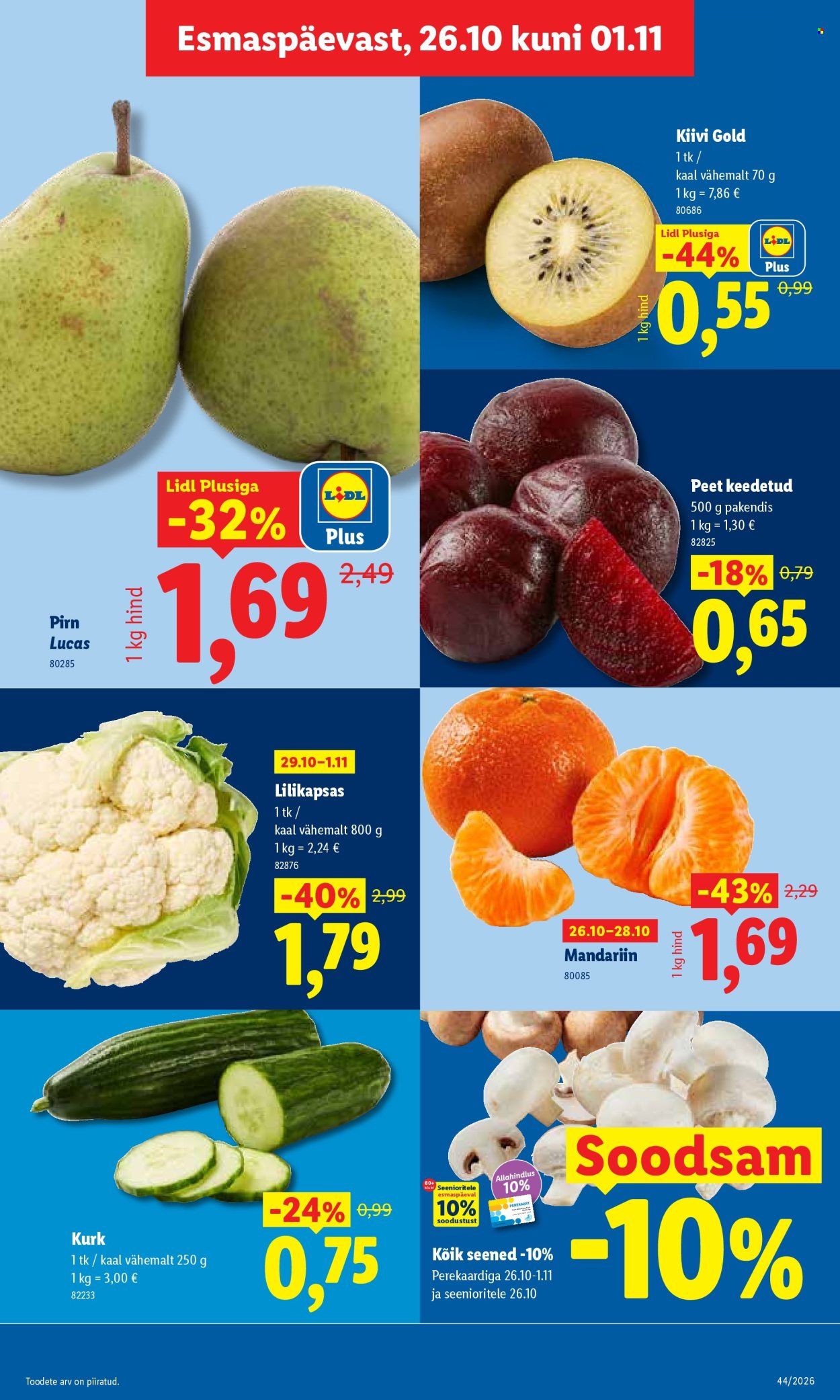 Lidl kliendileht (26.10 - 1.11.2026)