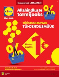 Lidl kliendileht - Allahindluste tormijooks (4.05 - 10.05.2026)