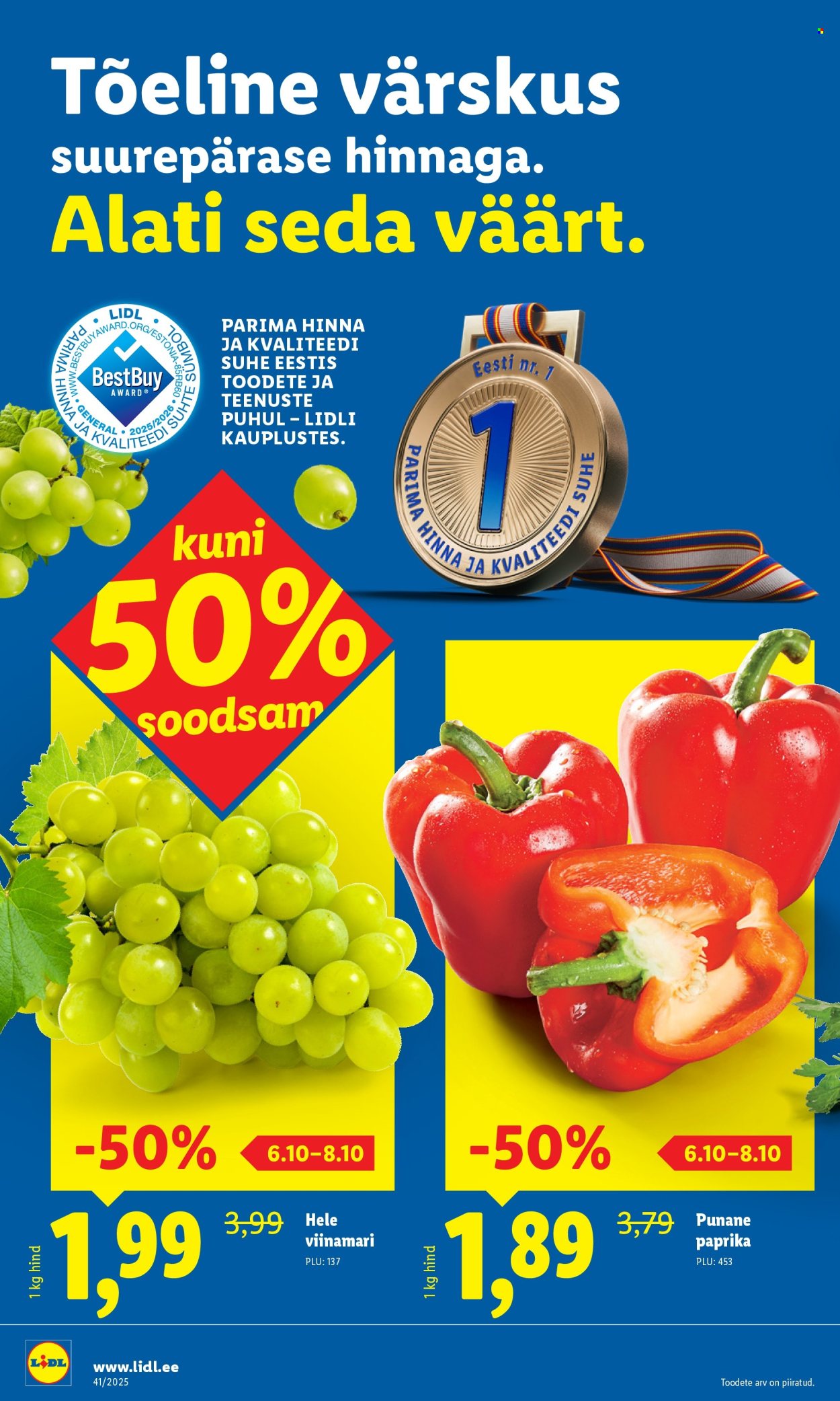 Lidl kliendileht - Kliendileht (6.10 - 12.10.2025)