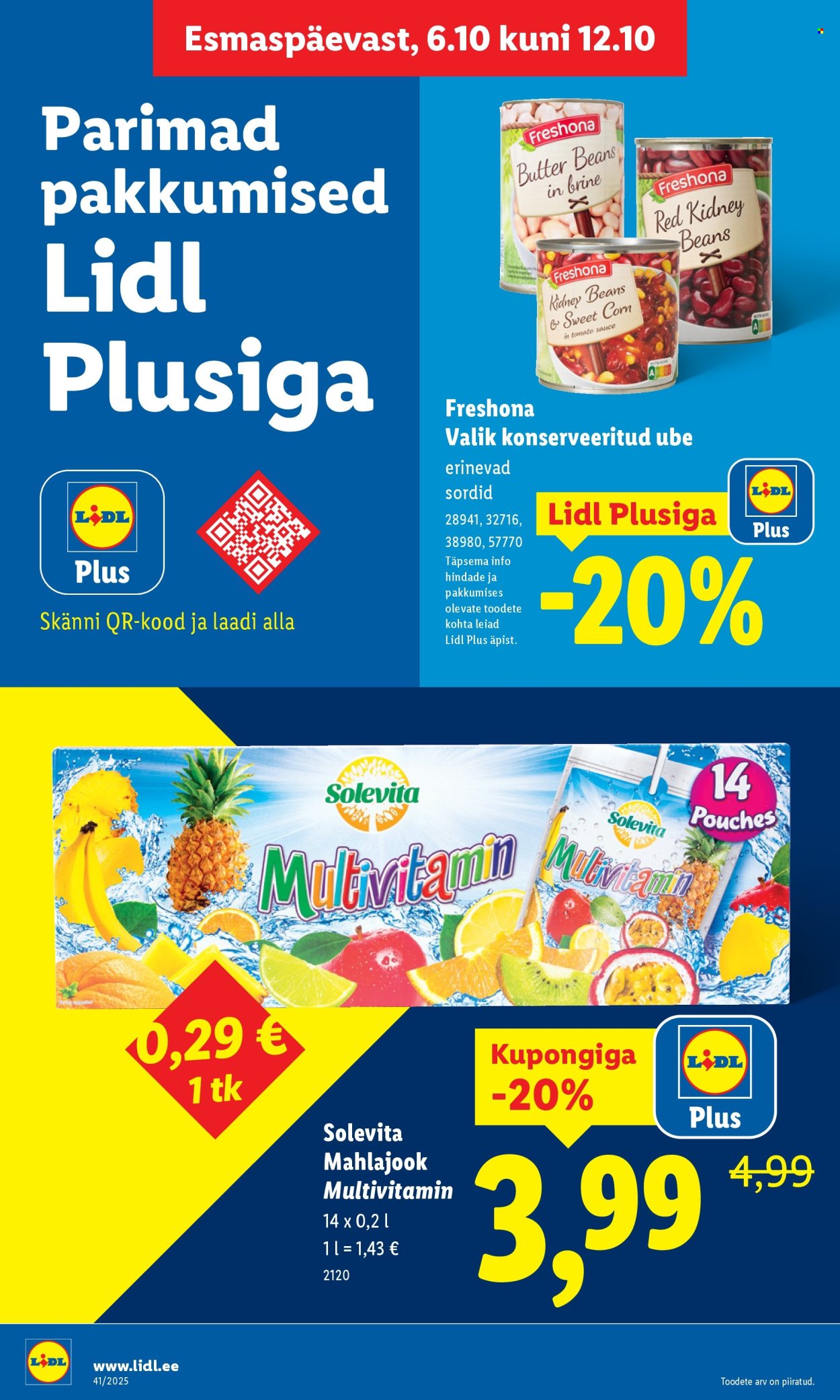 Lidl kliendileht - Kliendileht (6.10 - 12.10.2025)