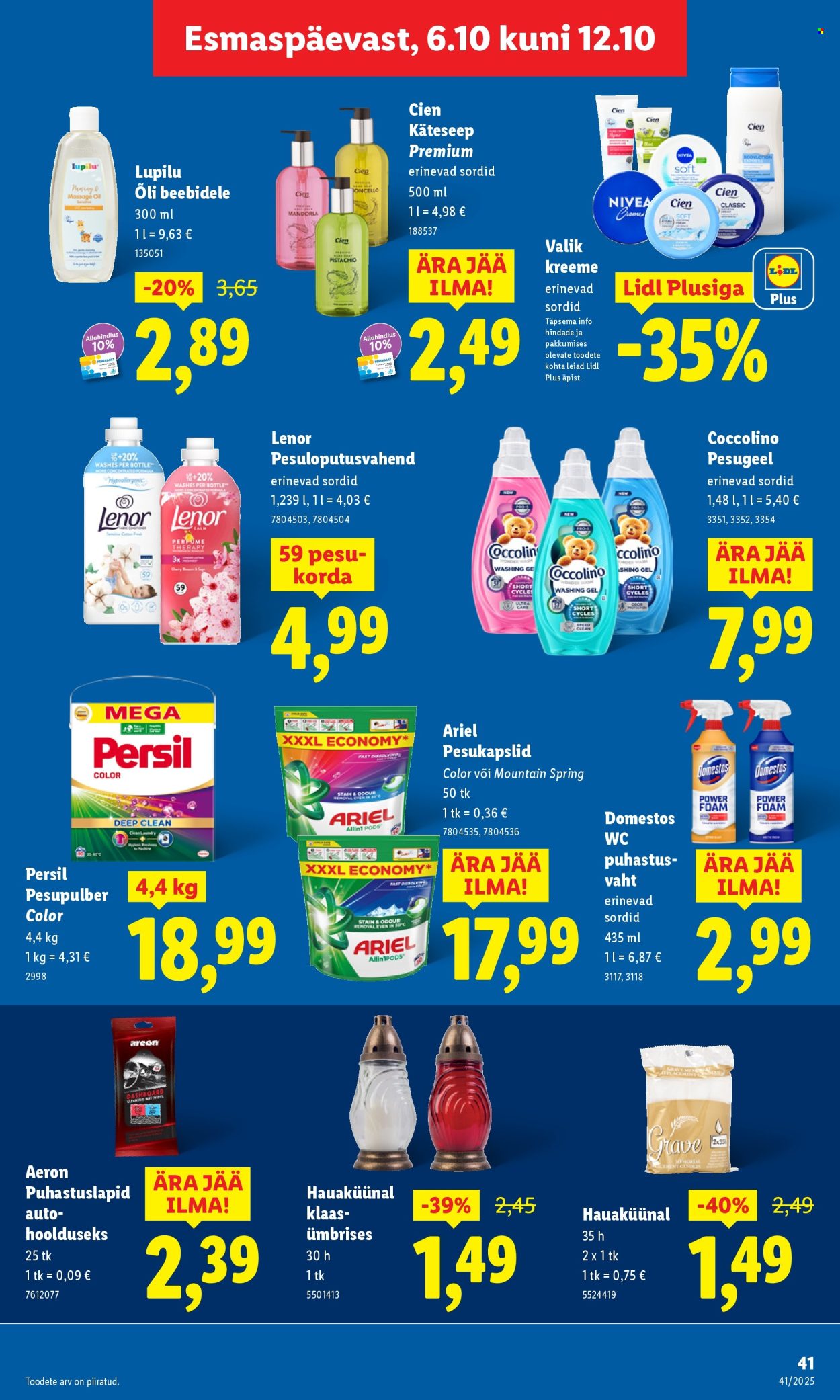 Lidl kliendileht - Kliendileht (6.10 - 12.10.2025)