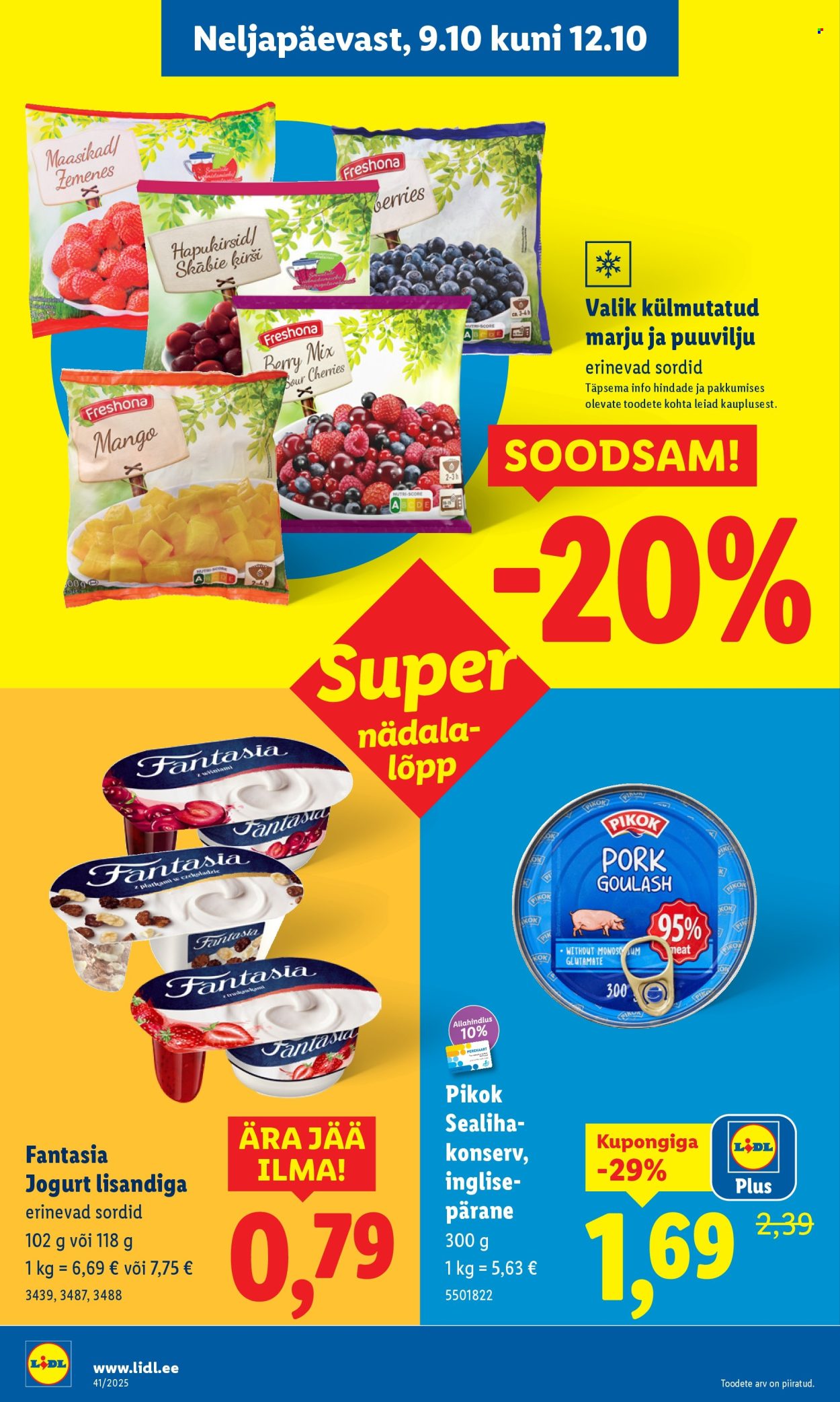 Lidl kliendileht - Kliendileht (6.10 - 12.10.2025)