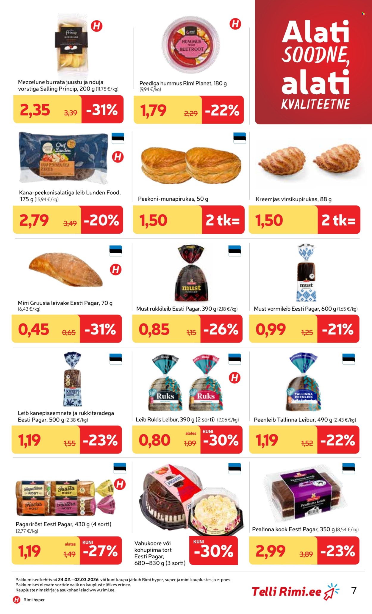 Rimi kliendileht - Kliendileht (24.02 - 3.03.2026)