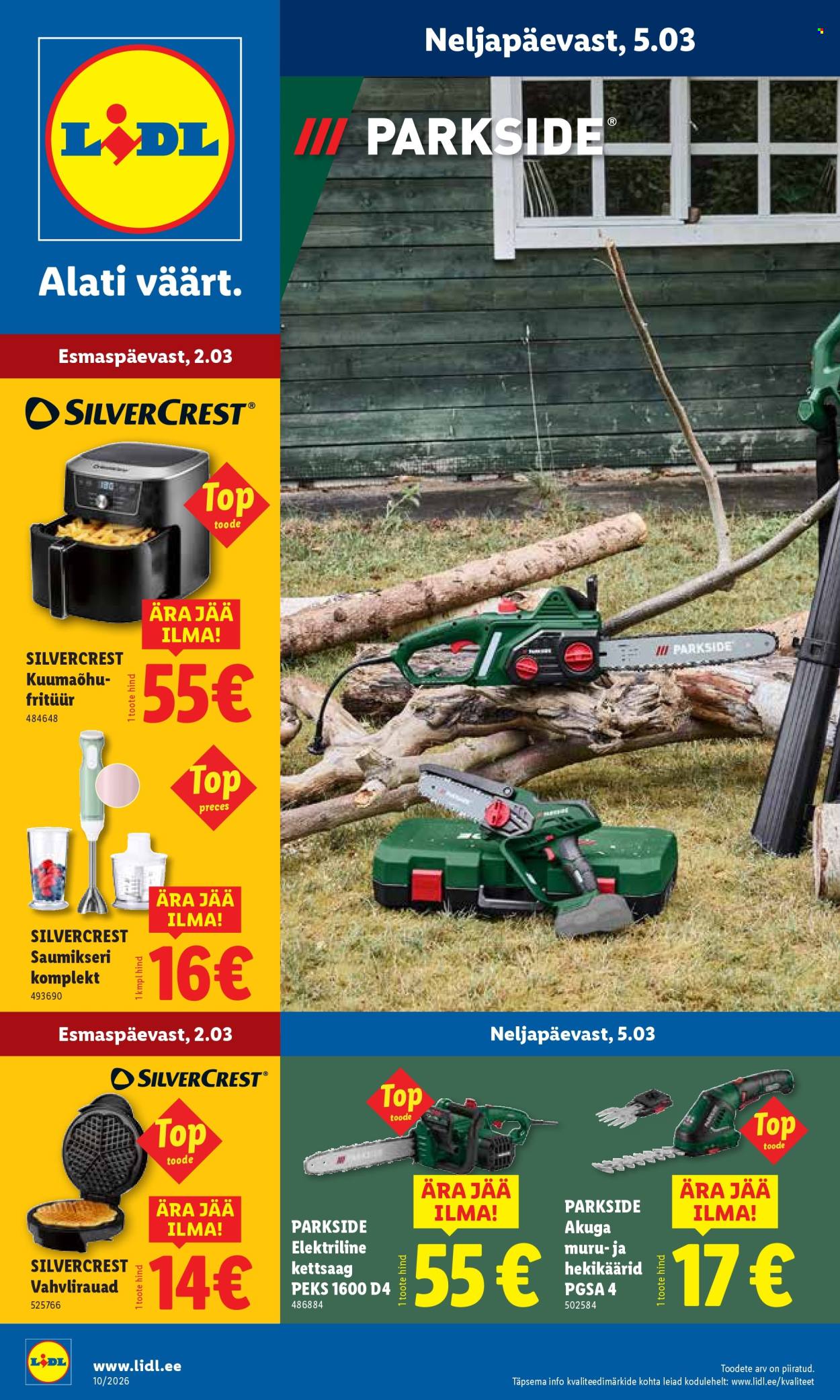 Lidl kliendileht - Tööstuskaupade pakkumised (2.03 - 8.03.2026)