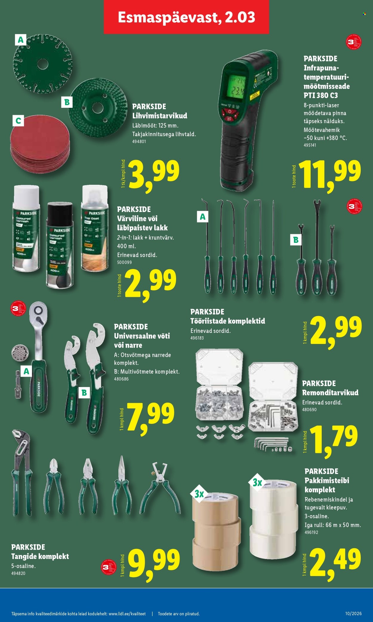 Lidl kliendileht - Tööstuskaupade pakkumised (2.03 - 8.03.2026)