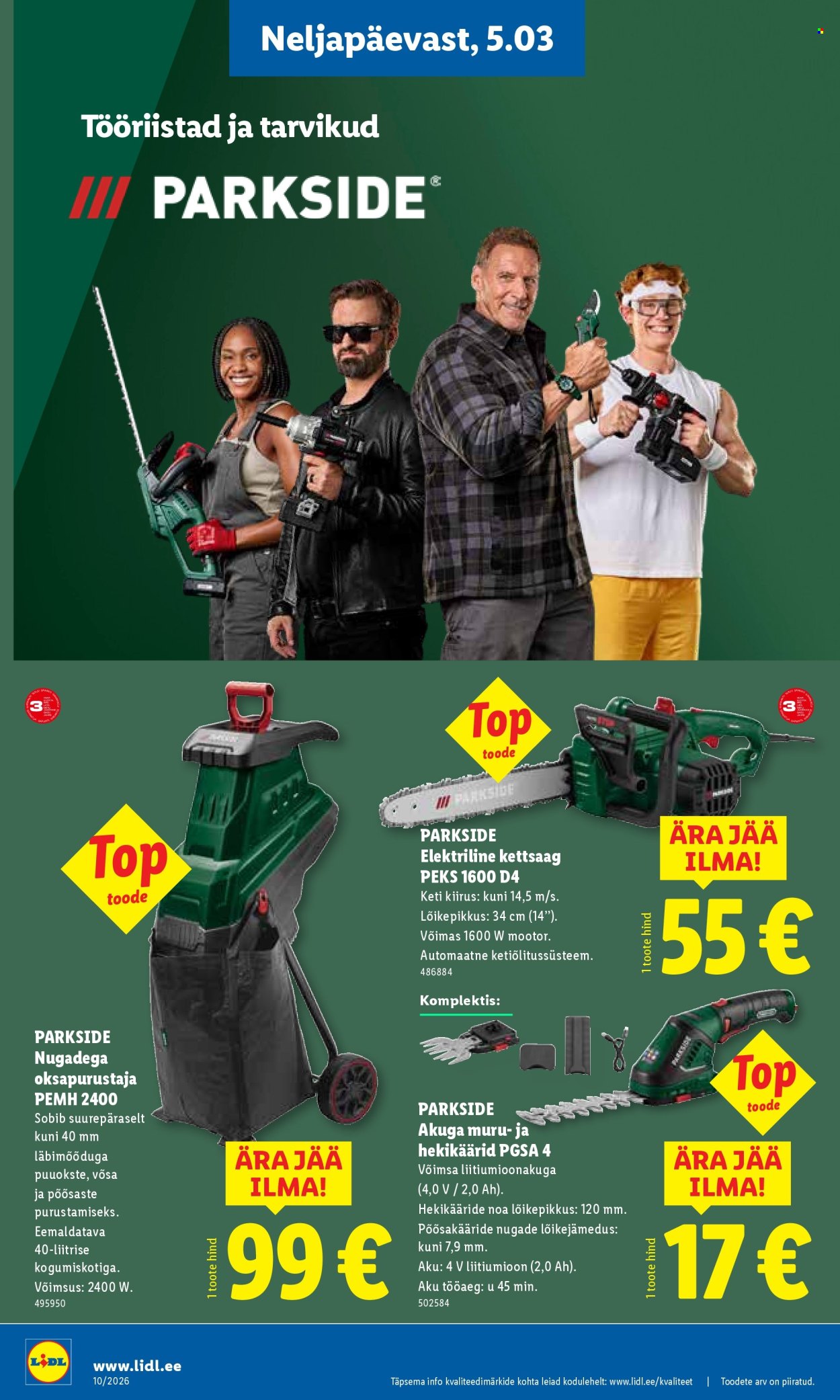 Lidl kliendileht - Tööstuskaupade pakkumised (2.03 - 8.03.2026)