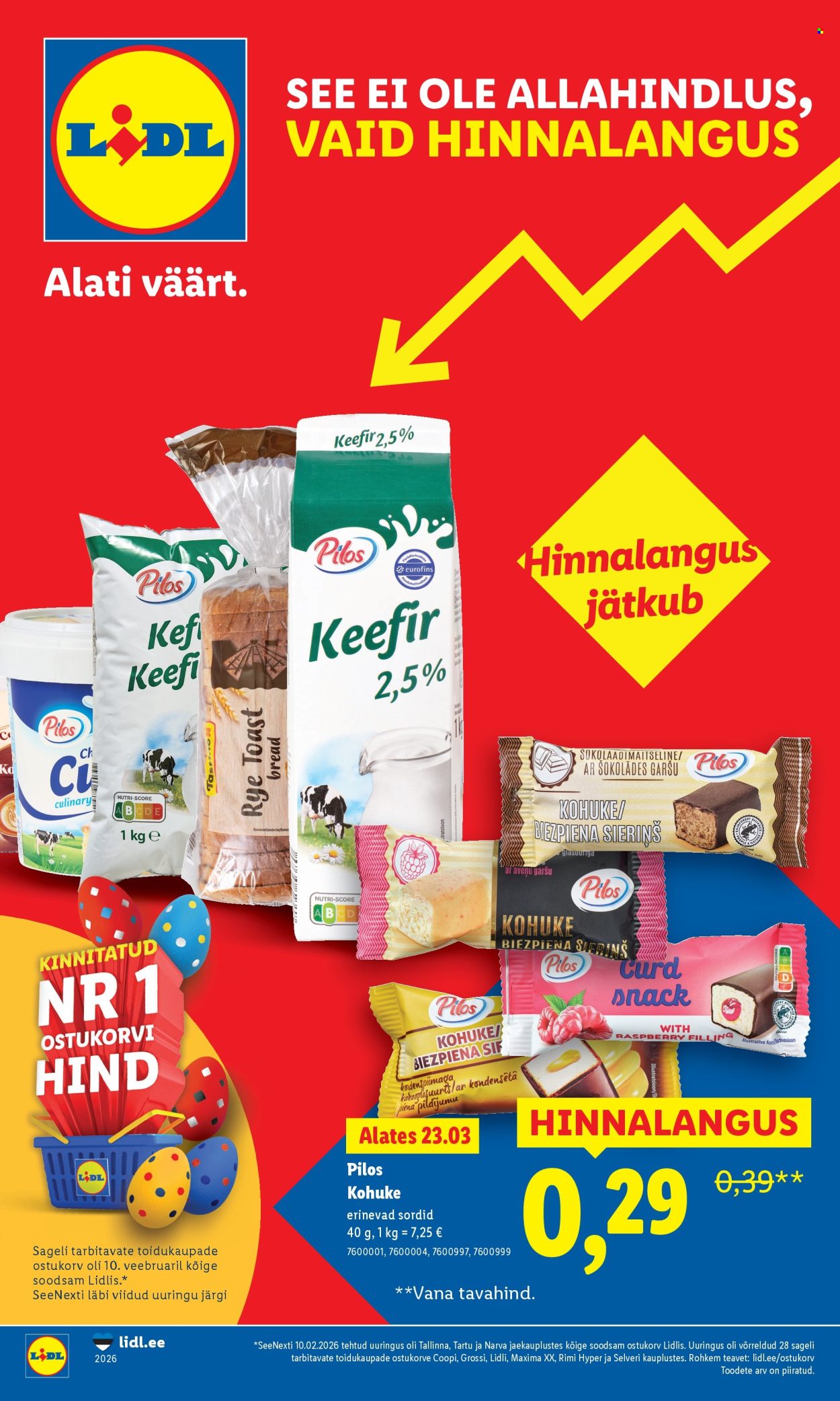 Lidl kliendileht - Suur hinnalangus Alates