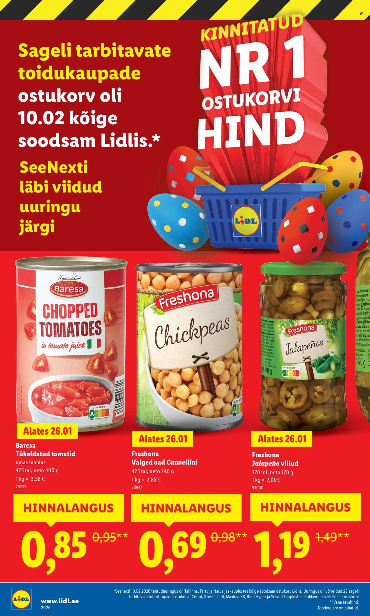 Lidl kliendileht - Suur hinnalangus Alates
