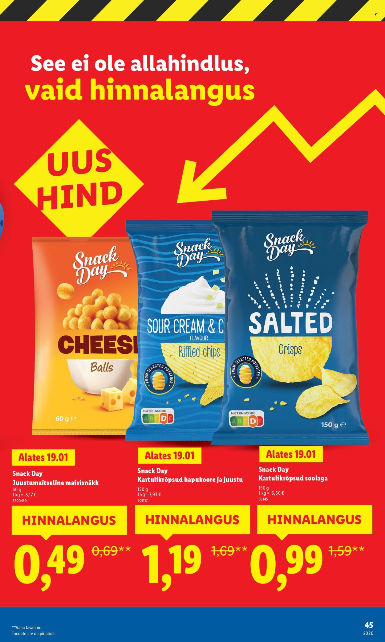 Lidl kliendileht - Suur hinnalangus Alates