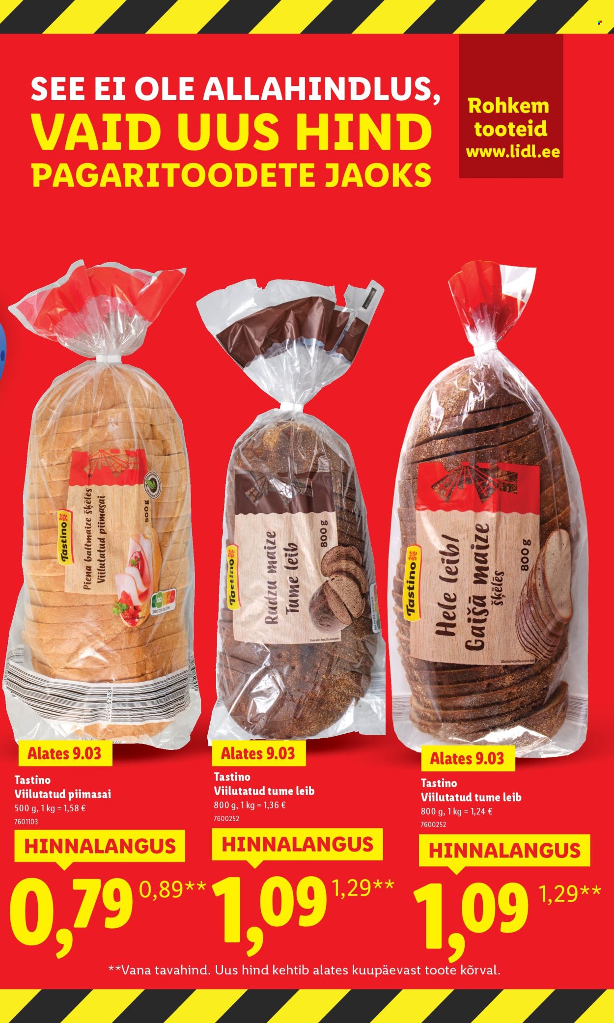 Lidl kliendileht - Suur hinnalangus Alates