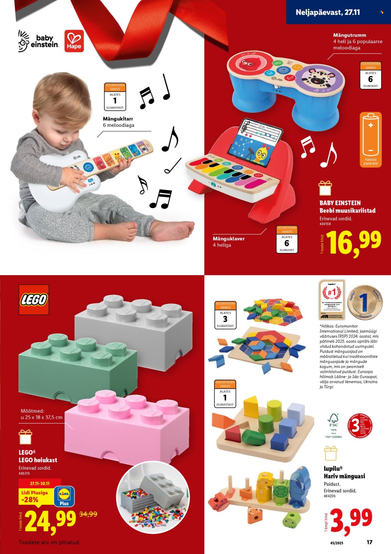 Lidl kliendileht - Mänguasjade kataloog
