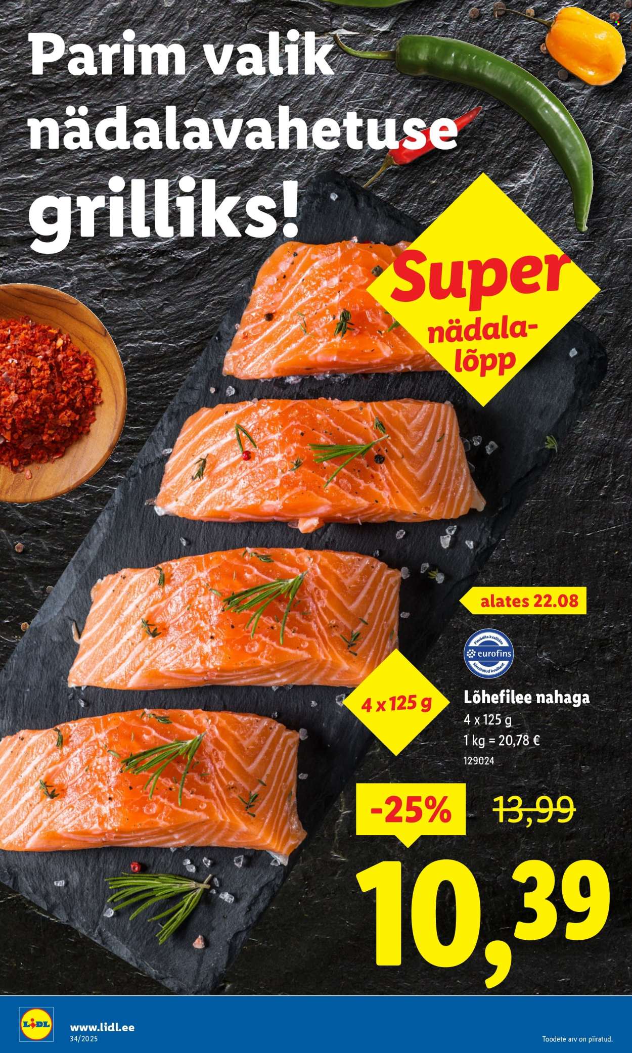 Lidl kliendileht - Nädalalõpu pakkumised (21.08 - 24.08.2025)
