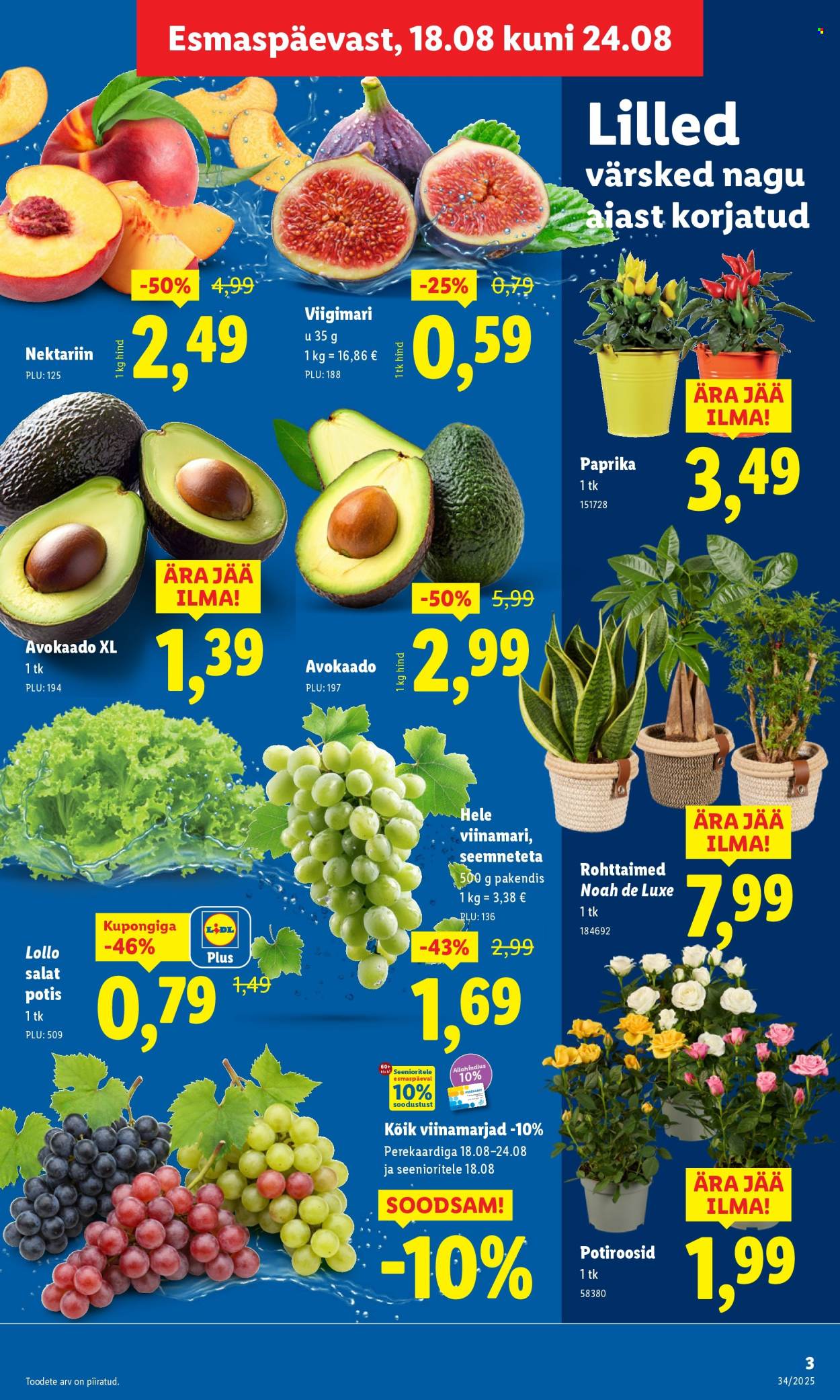 Lidl kliendileht - Nädalalõpu pakkumised (21.08 - 24.08.2025)