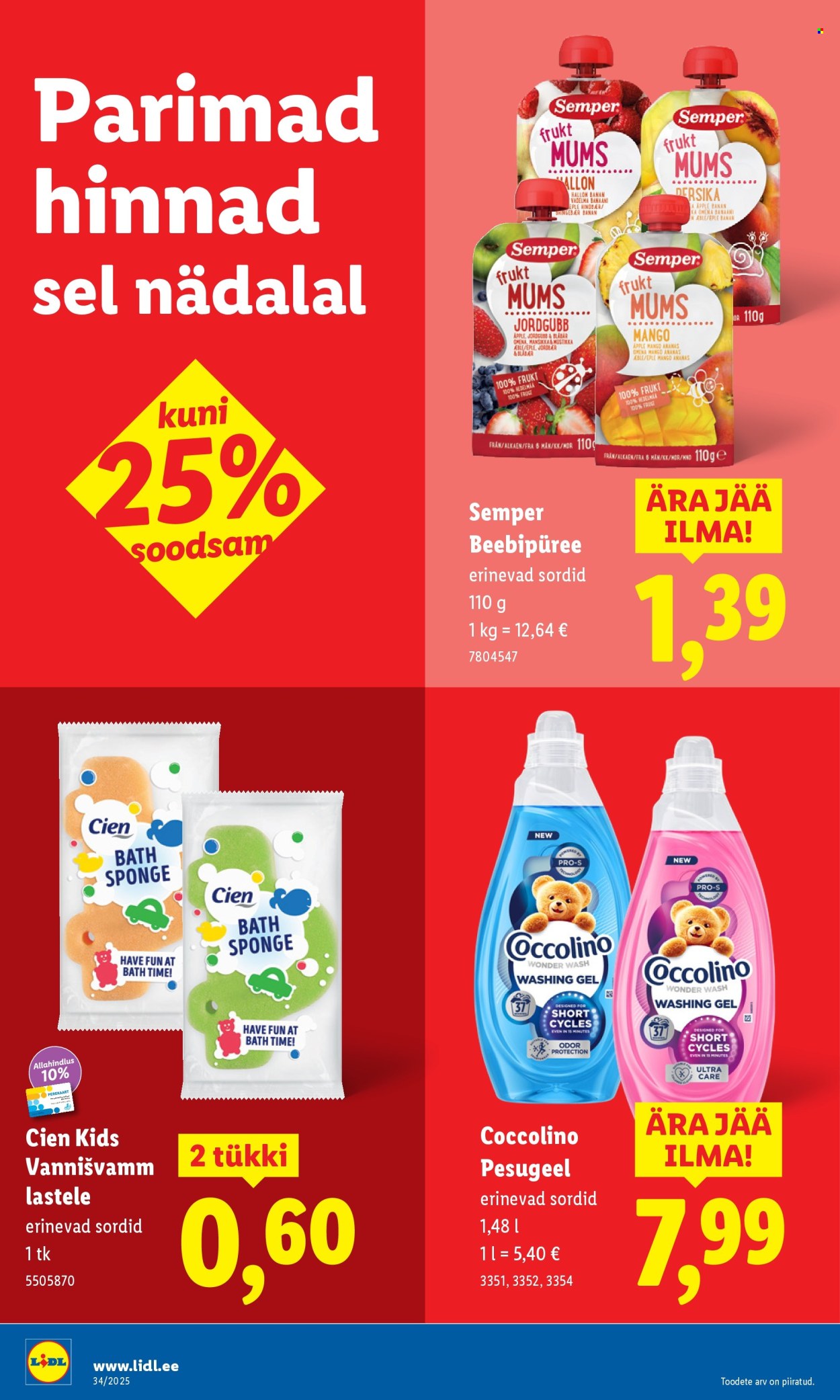 Lidl kliendileht - Nädalalõpu pakkumised (21.08 - 24.08.2025)