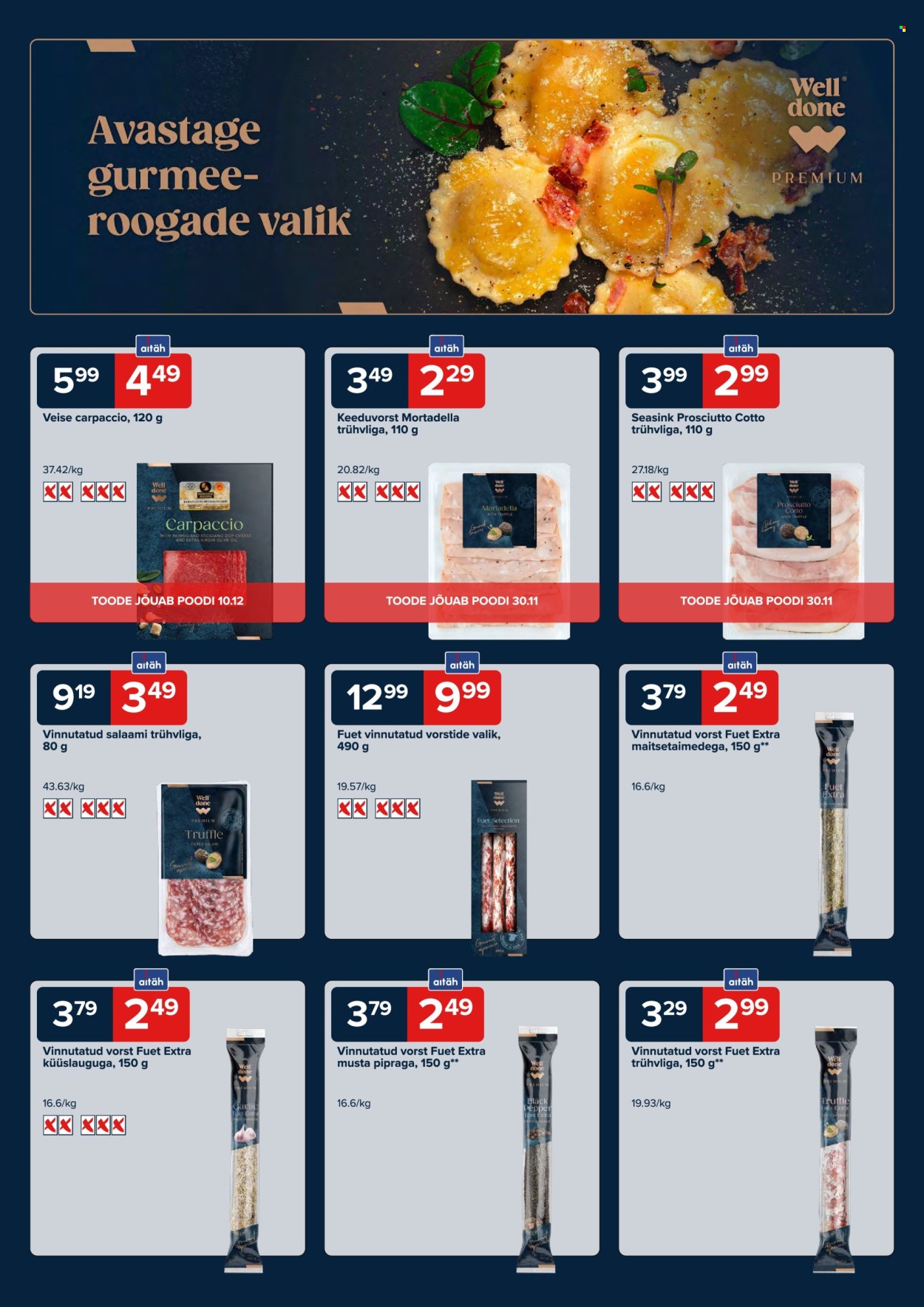 Maxima kliendileht - Well Done Premium - maitsed erilisteks hetkedeks! (4.11.2025 - 5.01.2026)