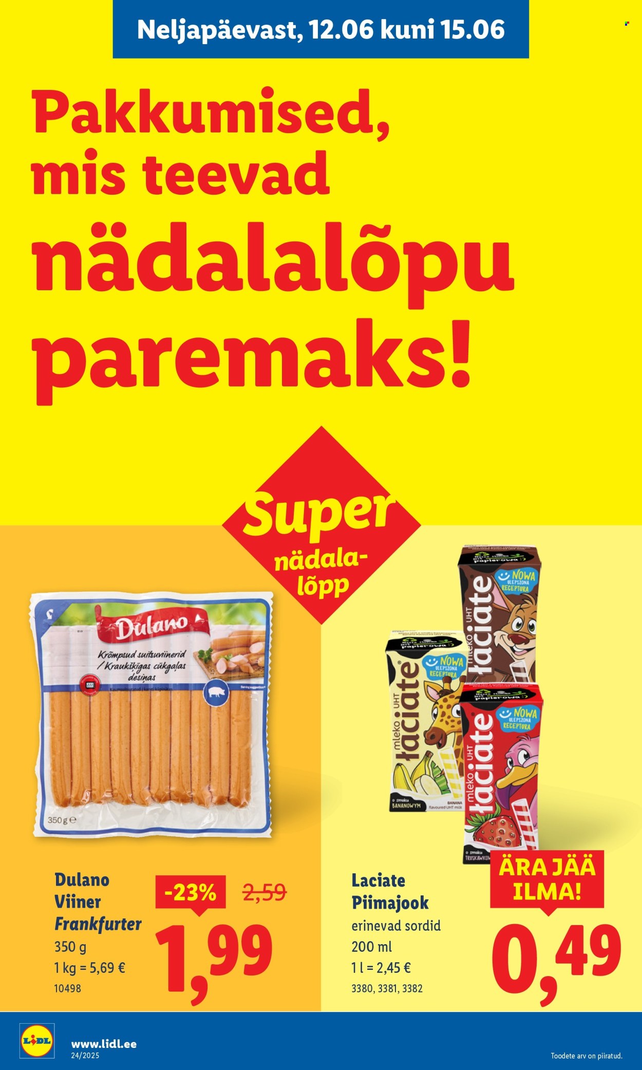 Lidl kliendileht - Kliendileht (9.06 - 15.06.2025)